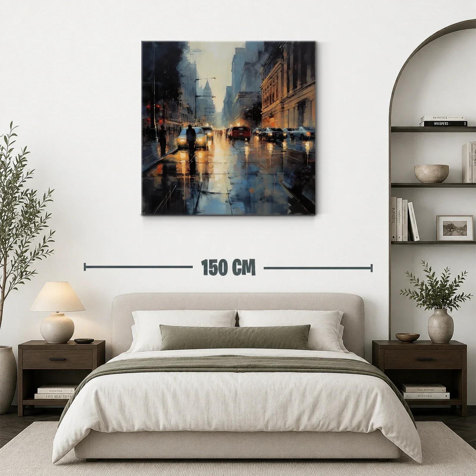 Atardecer urbano con reflejos de luz y movimiento — miniatura 3