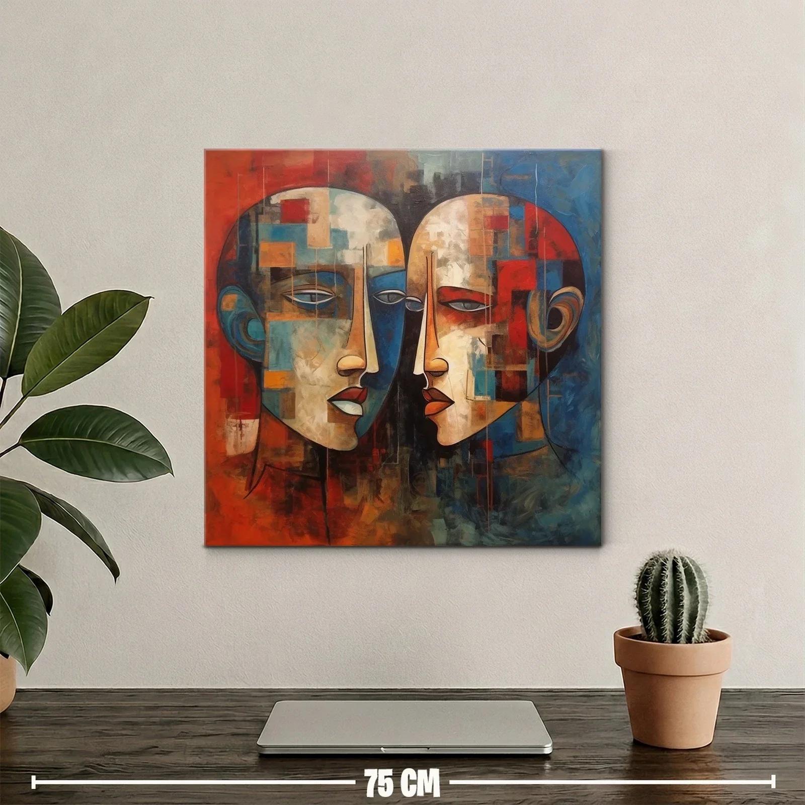 Retratos abstractos con tonos cálidos y fríos en contraste — miniatura 2