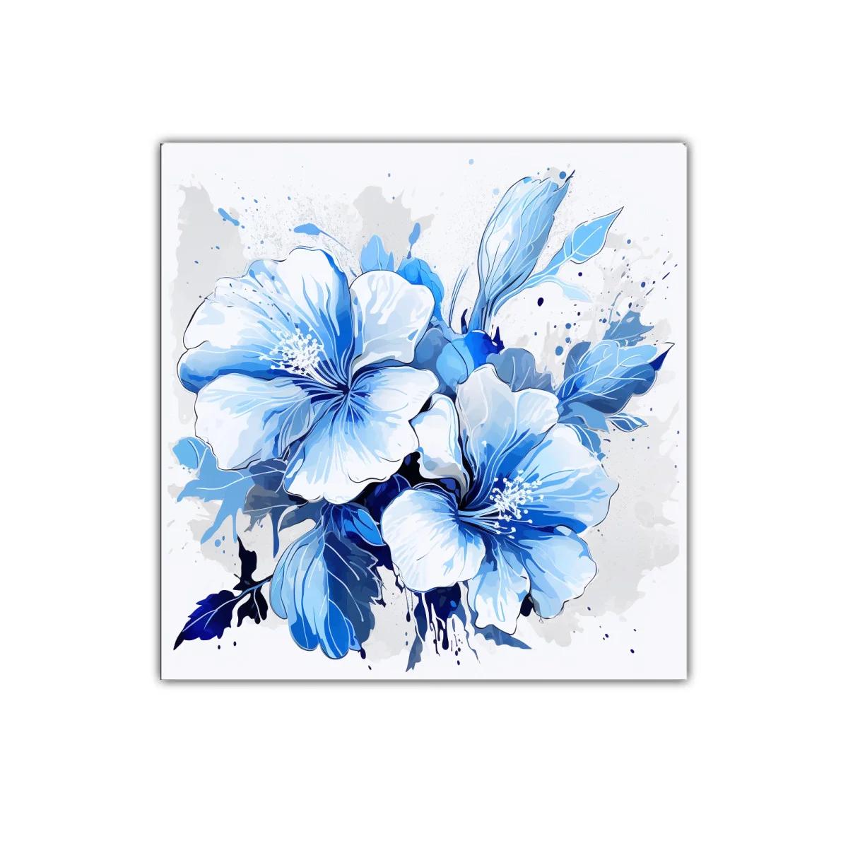 Elegancia natural en flores azules para decoración interior — imagen principal