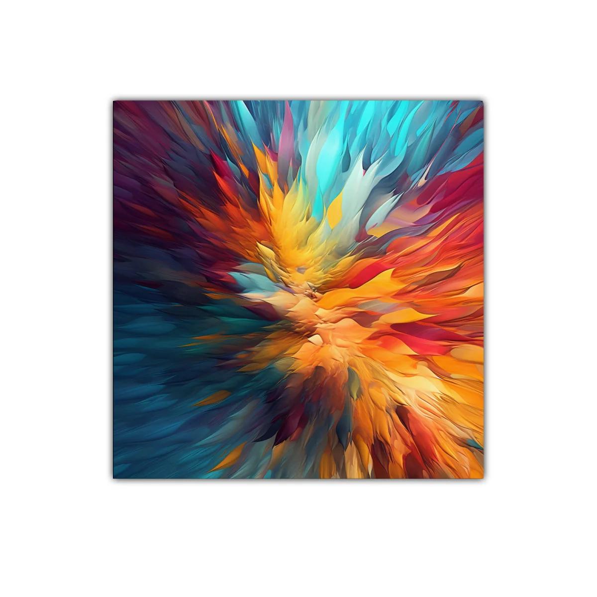 Explosión de colores vibrantes y formas fluidas