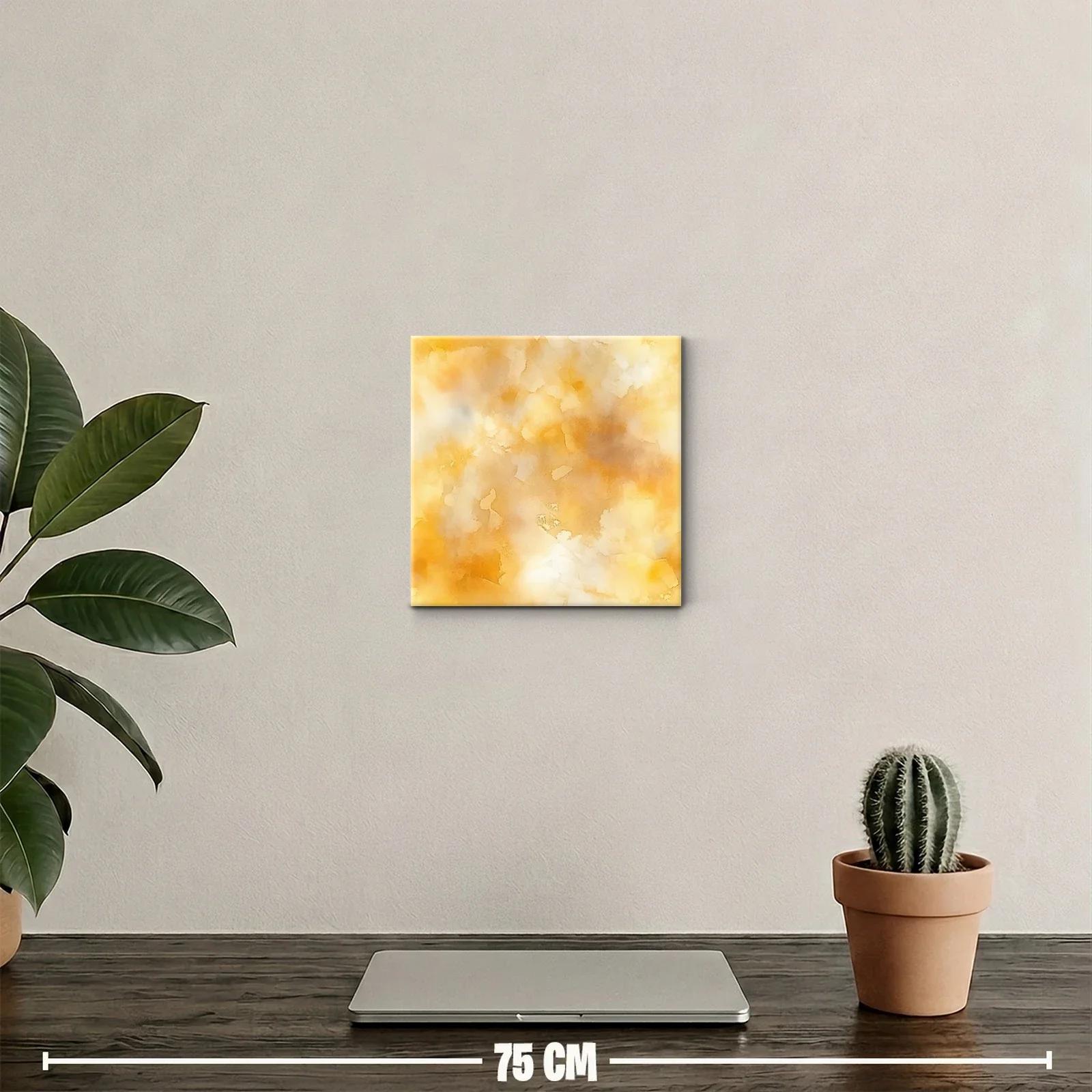 Cuadro Abstracto en Tonos Cálidos para Ambiente Sofisticado — miniatura 2