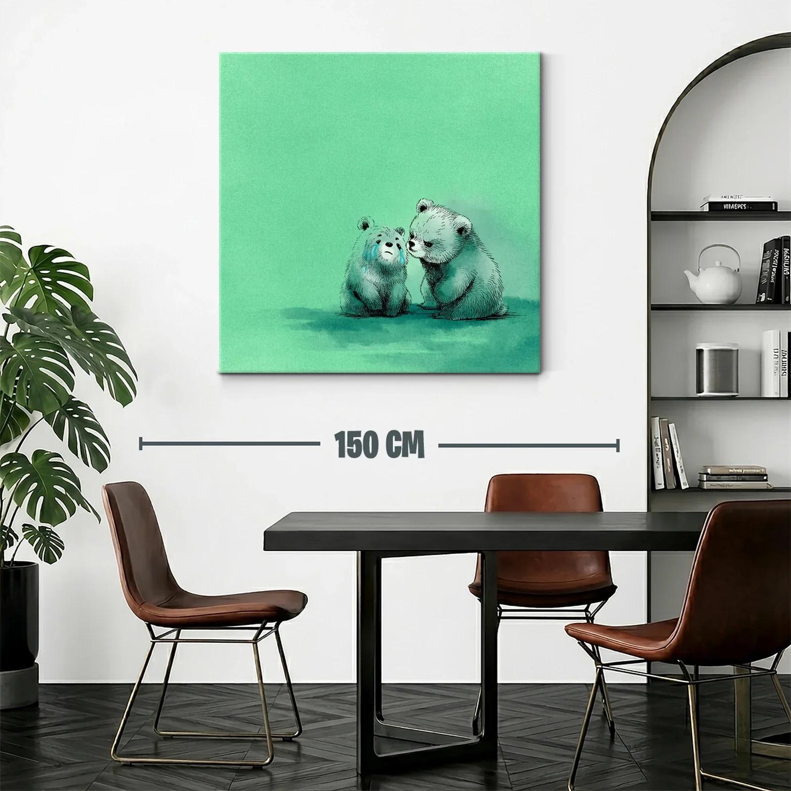 Tierna escena de osos que transmite consuelo y empatía — miniatura 2