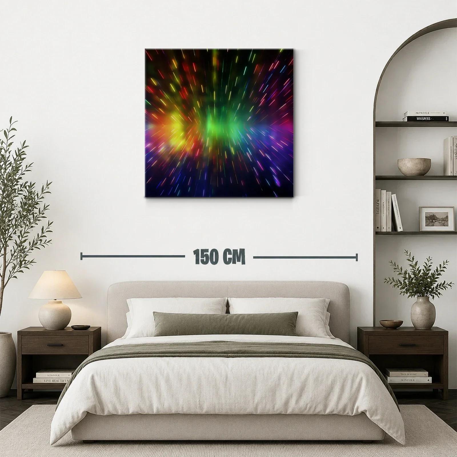 Explosión de luces vibrantes en movimiento caleidoscópico — miniatura 3