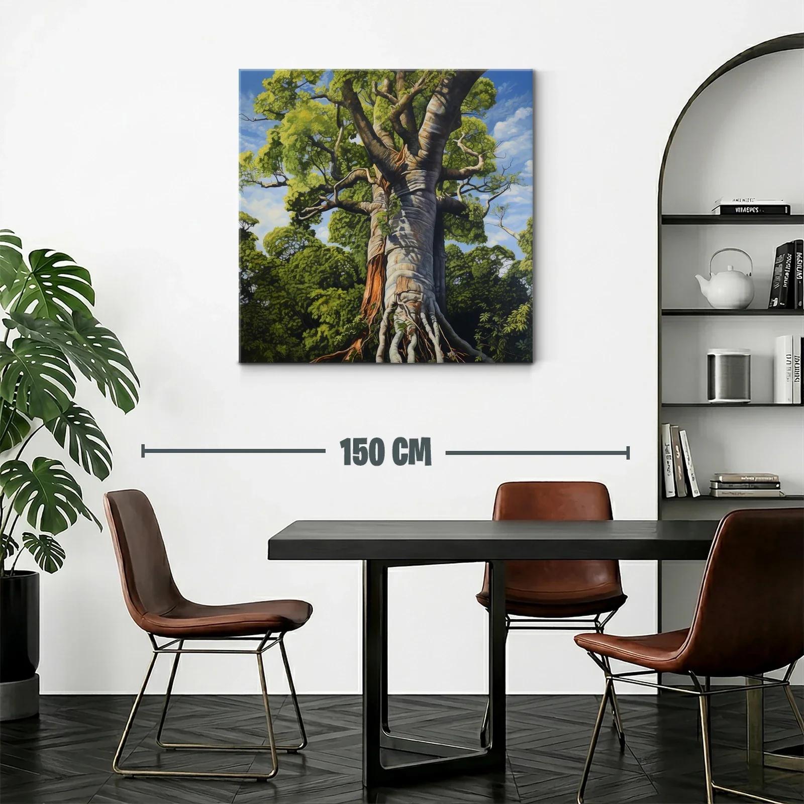 Impresionante árbol gigante en vibrantes tonos verdes y azules — miniatura 2