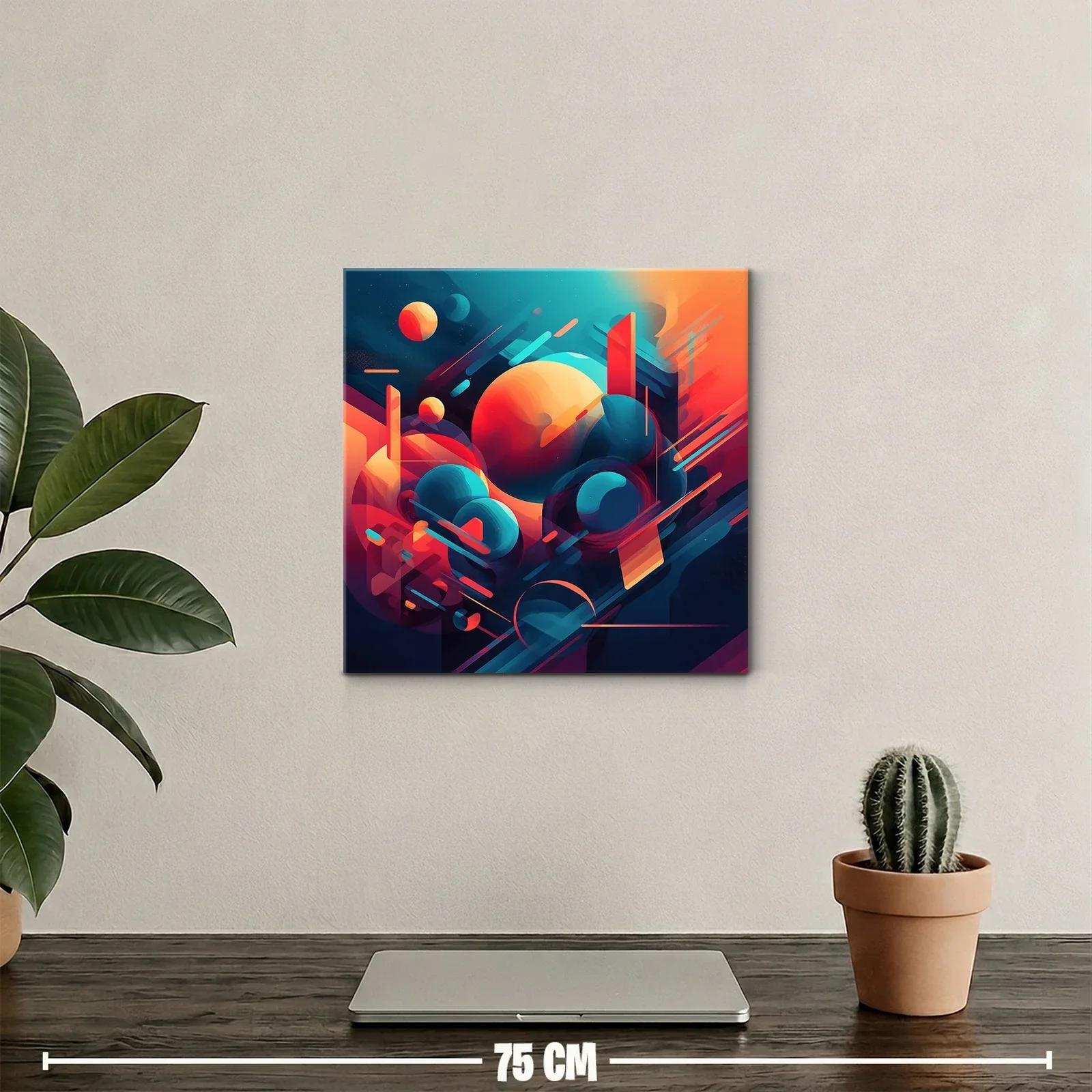 Composición vibrante con formas geométricas y contrastes intensos — miniatura 2