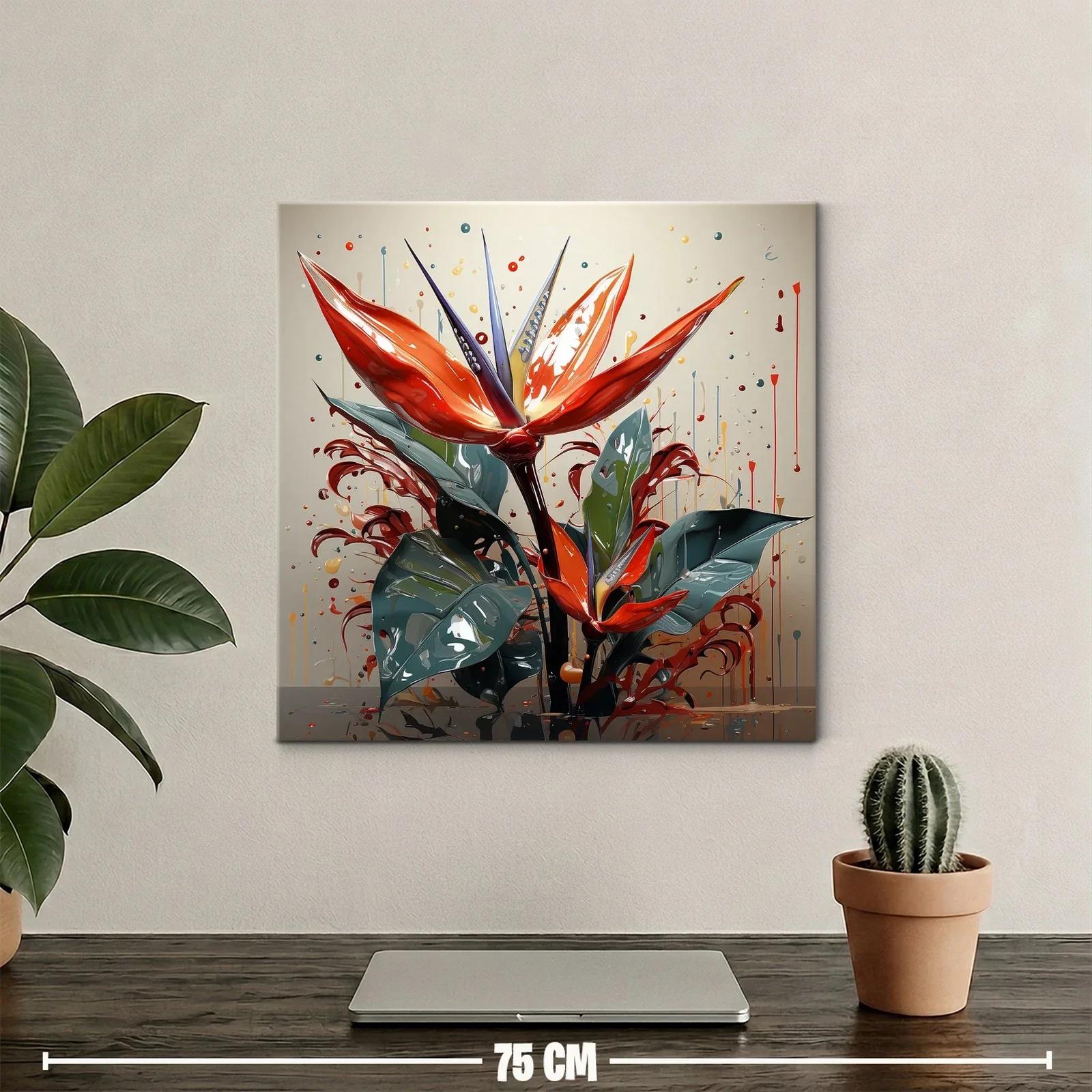 Elegante composición floral con vibrantes tonos cálidos — miniatura 2