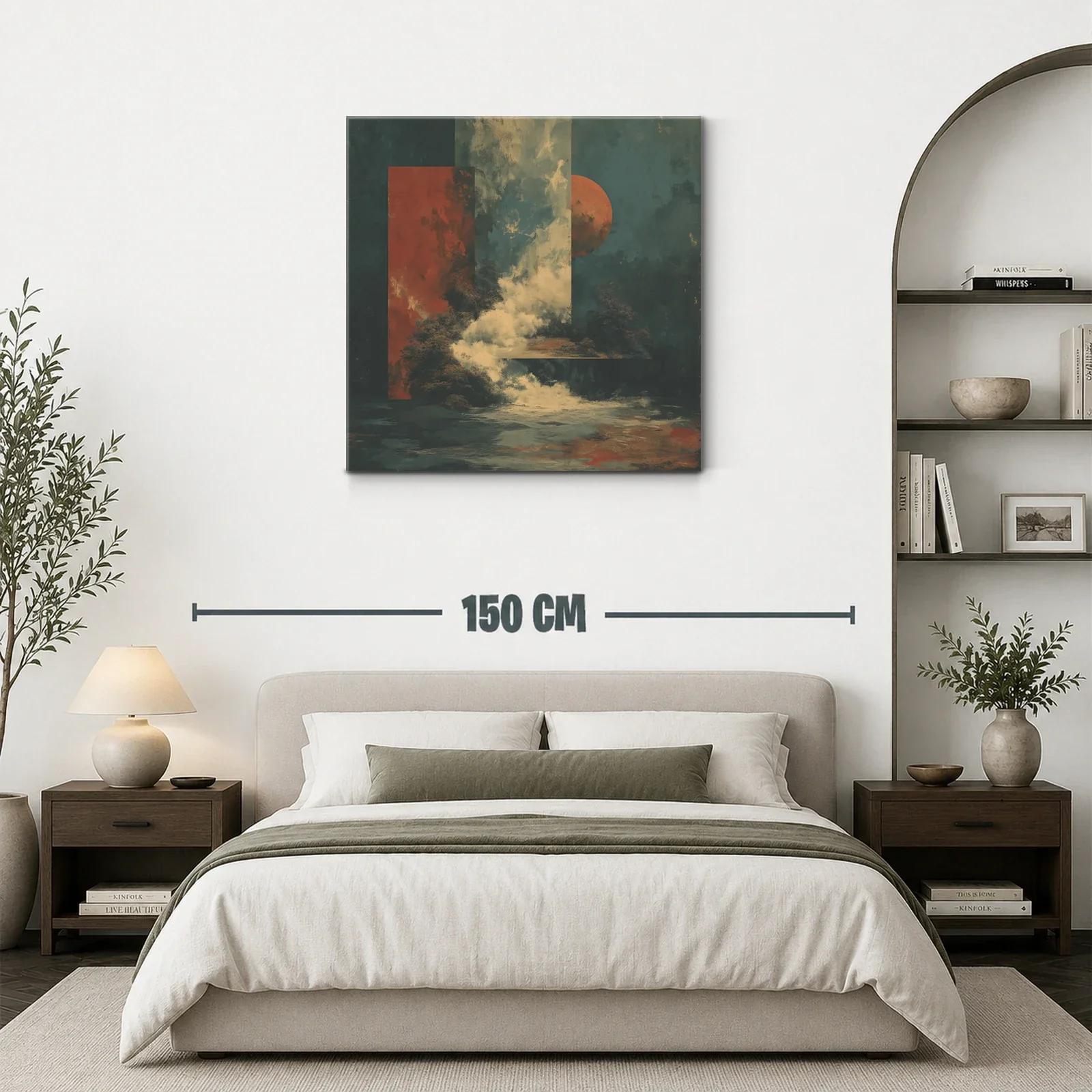 Composición abstracta con atmósfera nebulosa y tonos cálidos — miniatura 3