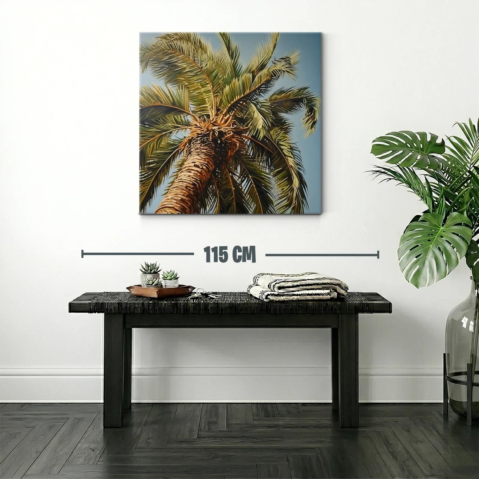 Elegancia Tropical con Palmas en Cielo Azul Claro — miniatura 2
