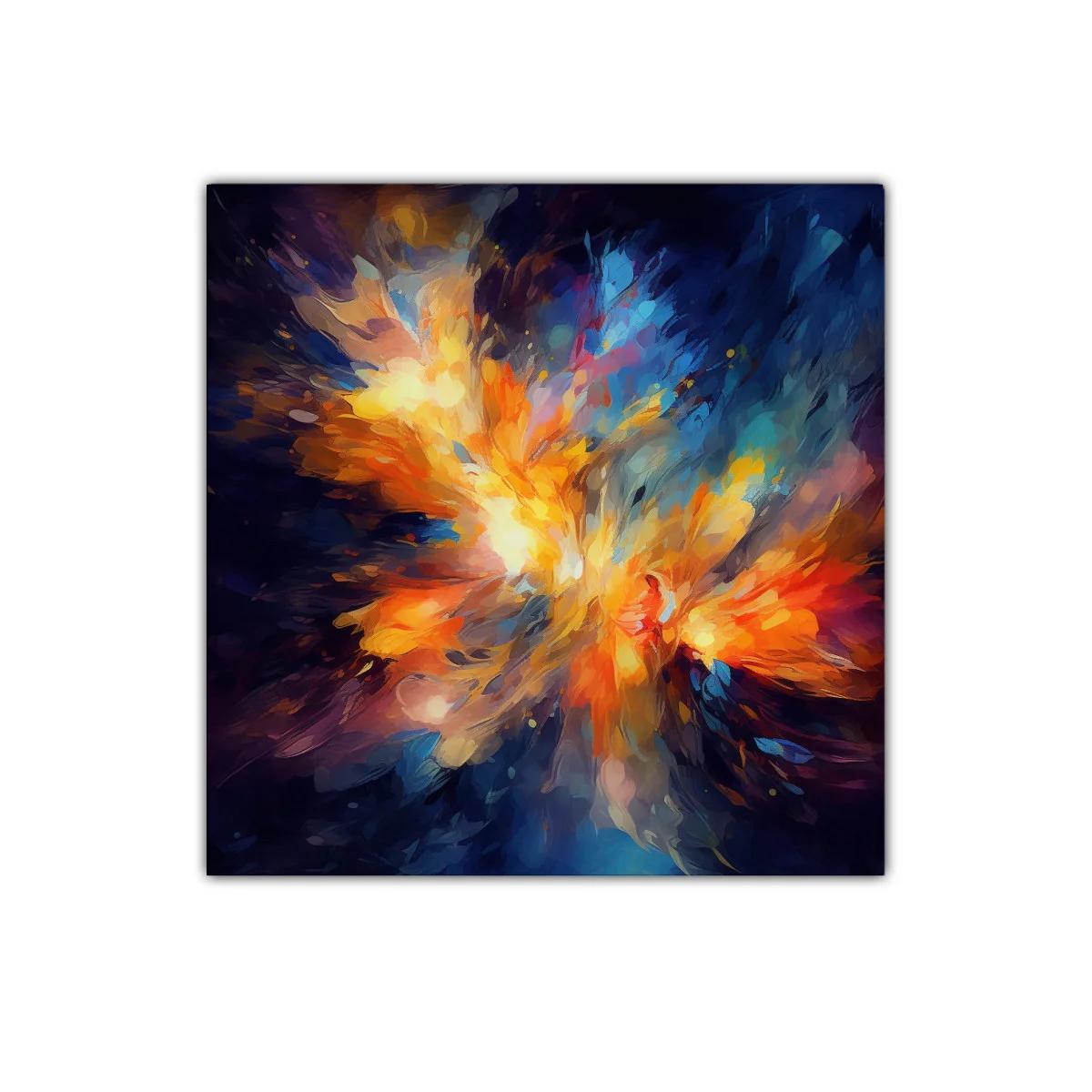 Explosión de color vibrante con tonos cálidos y fríos — miniatura 1