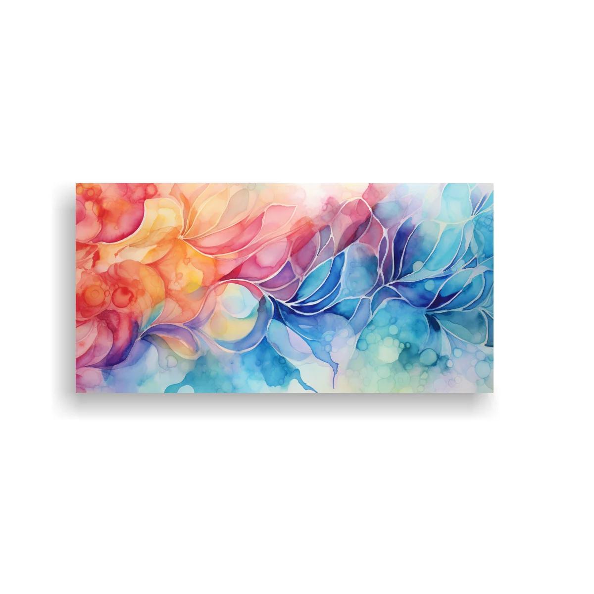 Cuadro flores abstractas con bokeh y colores suaves — imagen principal