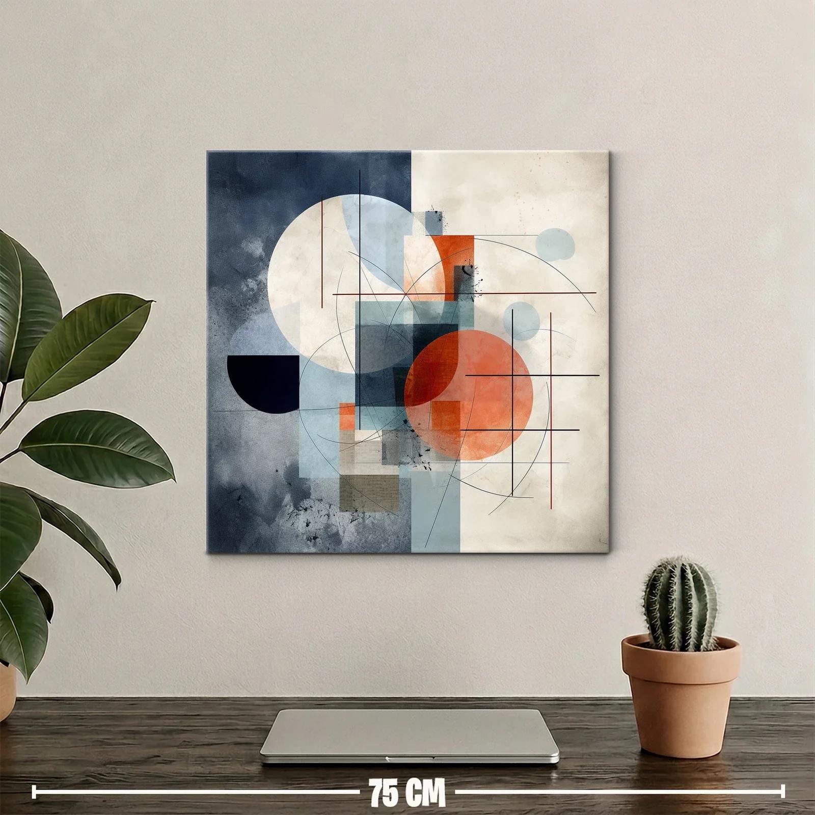 Composición abstracta en tonos neutros y cálidos — miniatura 2