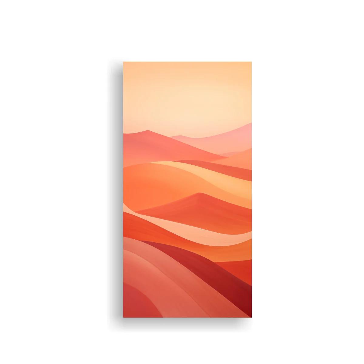 Cuadro paisaje de dunas en capas cálidas — imagen principal
