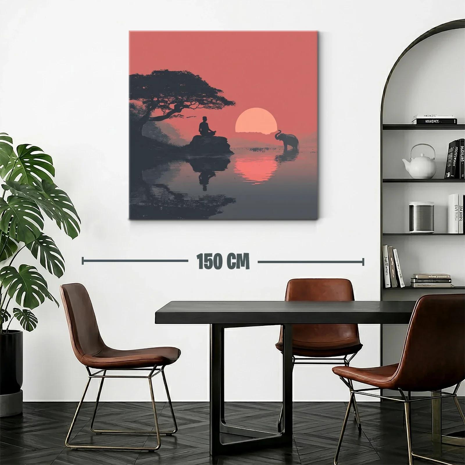 Meditación al atardecer en calma africana — miniatura 2