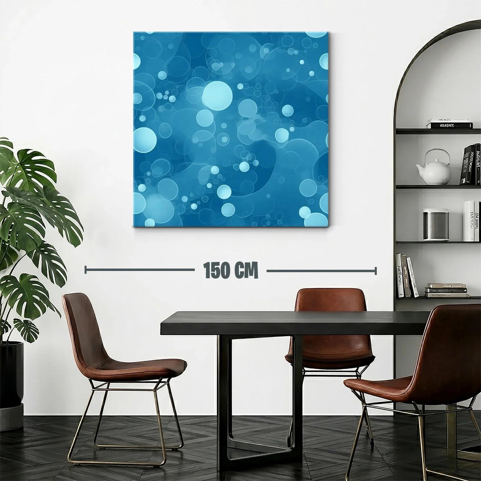 Composición abstracta de burbujas en tonos azul celeste — miniatura 2