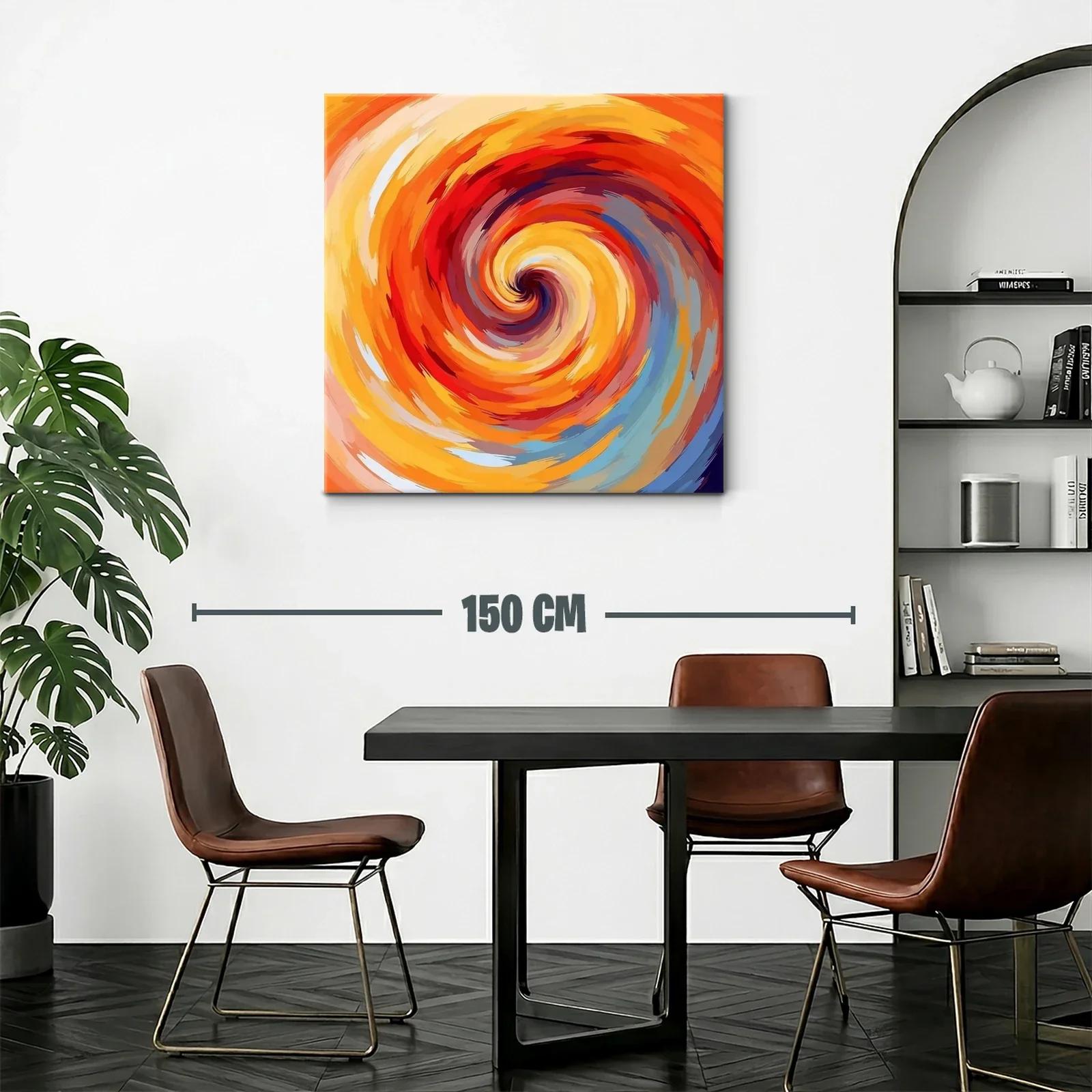Espiral vibrante con tonos cálidos y energéticos — miniatura 2