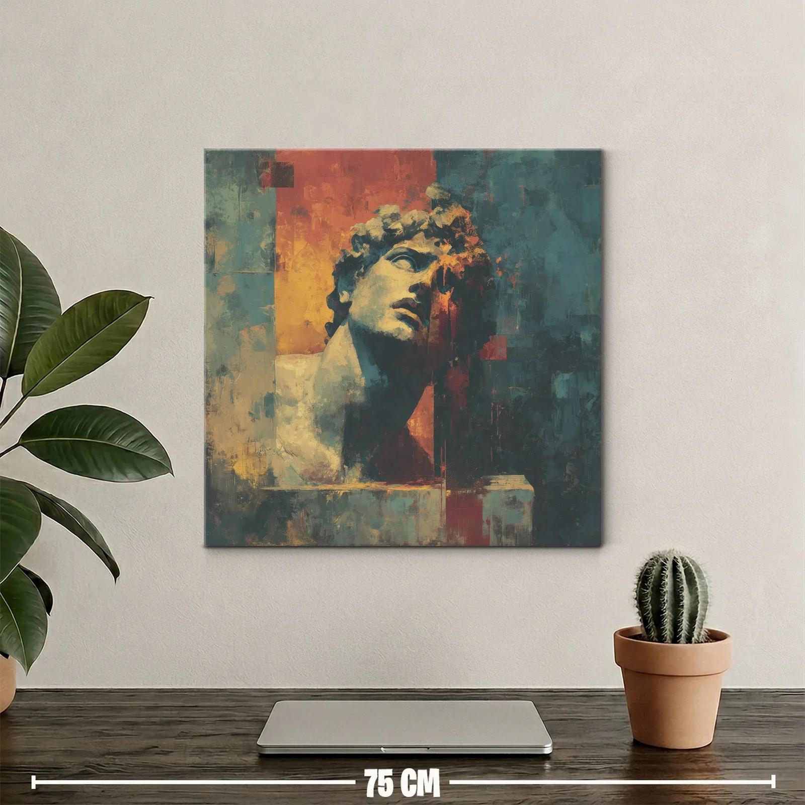 Rostro clásico entre luces cálidas y sombras profundas — miniatura 2