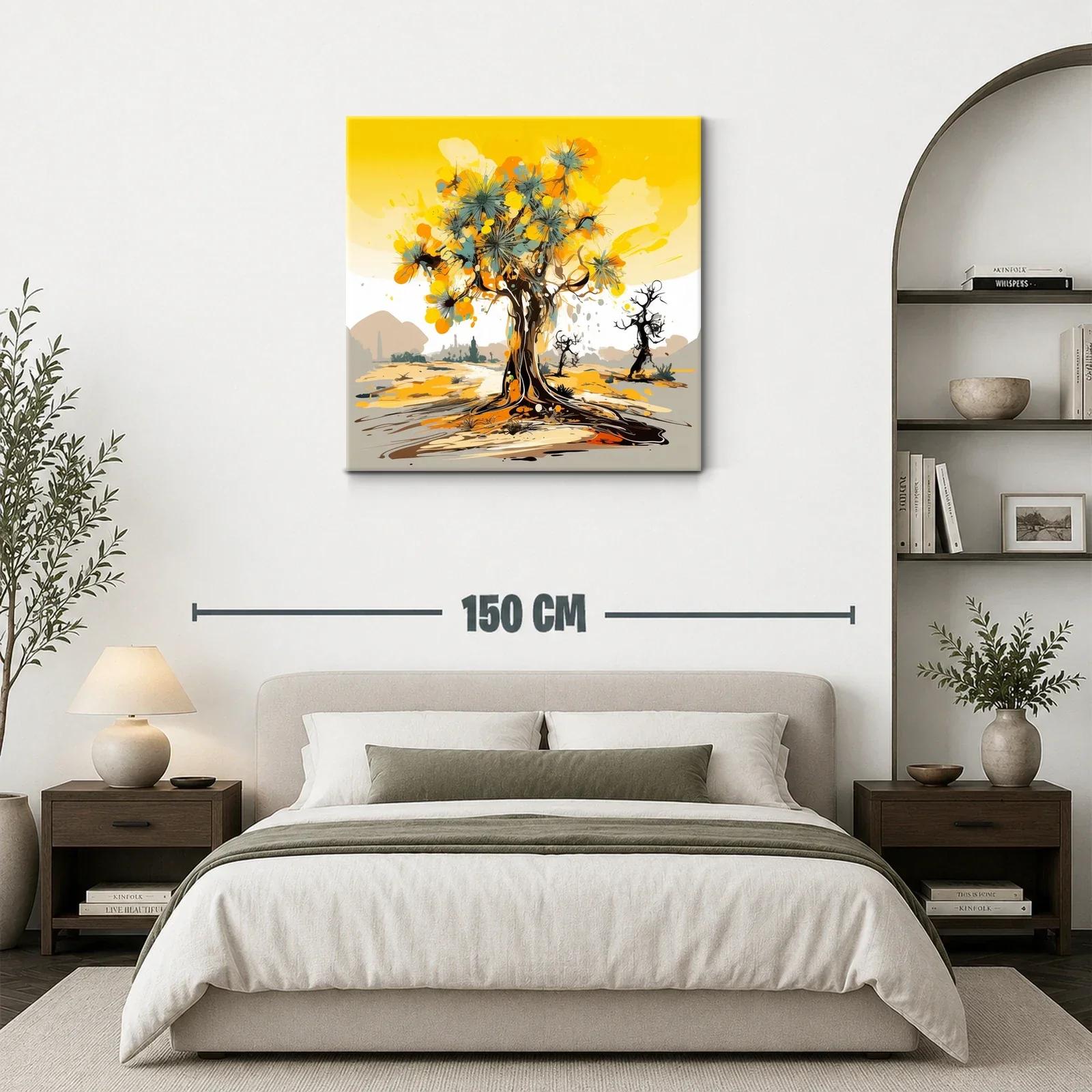 Árbol abstracto con tonos cálidos y vibrantes — miniatura 3