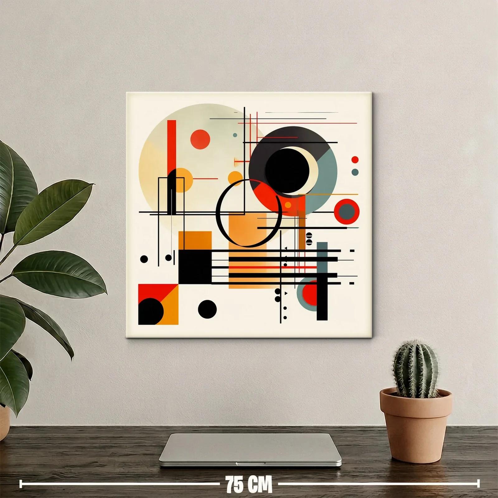 Composición geométrica en tonos cálidos y contrastes audaces — miniatura 2