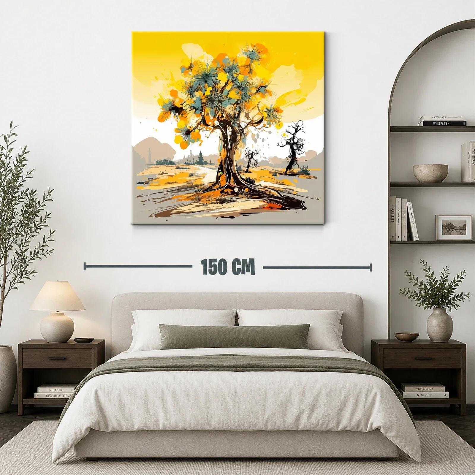 Árbol abstracto con tonos cálidos y vibrantes — miniatura 3