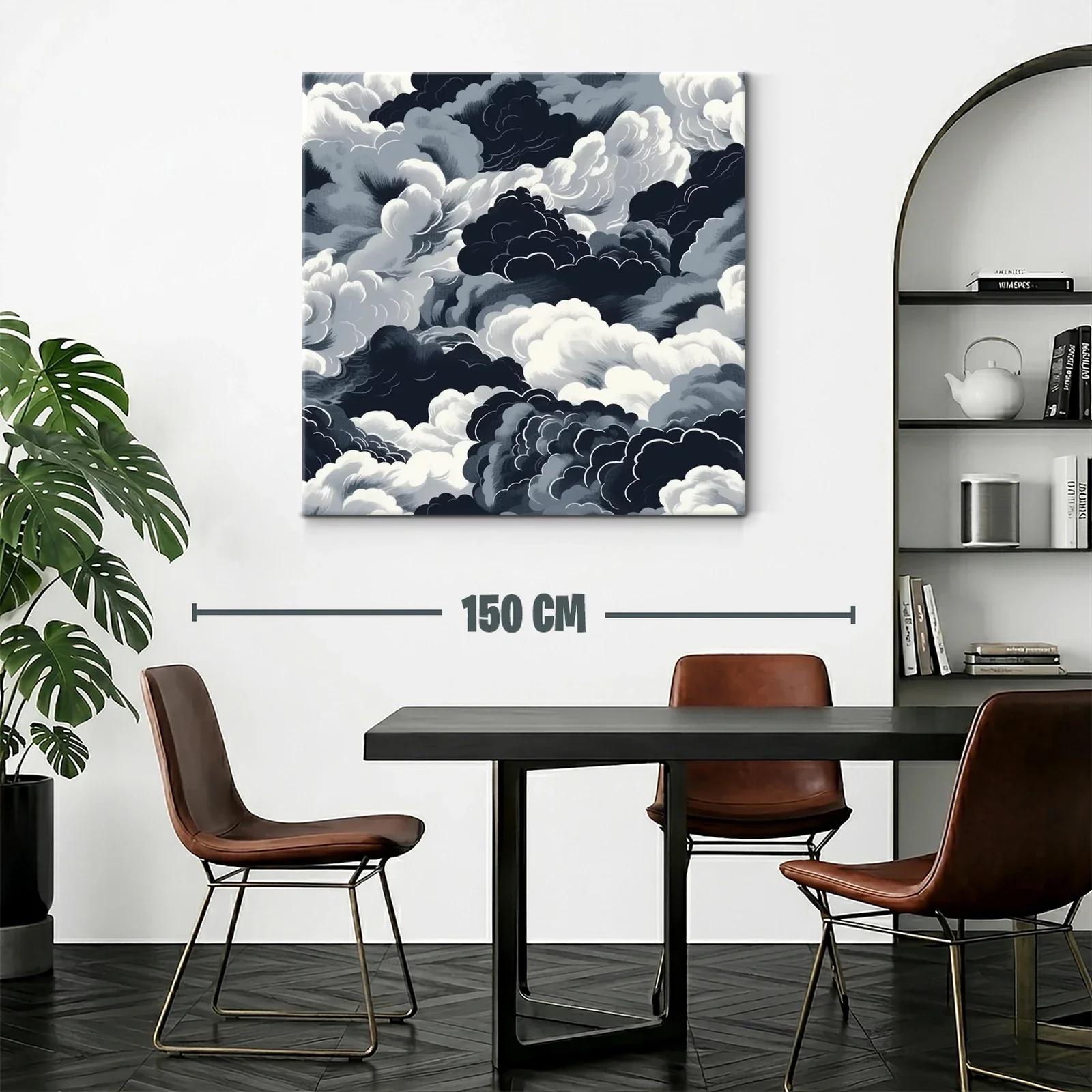 Composición de nubes en tonos grises y negros intensos — miniatura 2