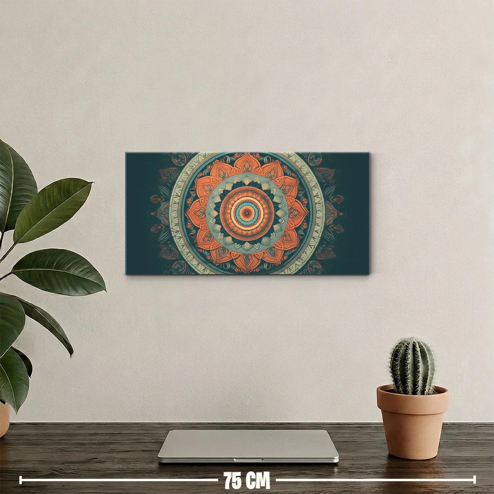 Cuadro mandala con anillo decorativo y detalles finos — miniatura 2