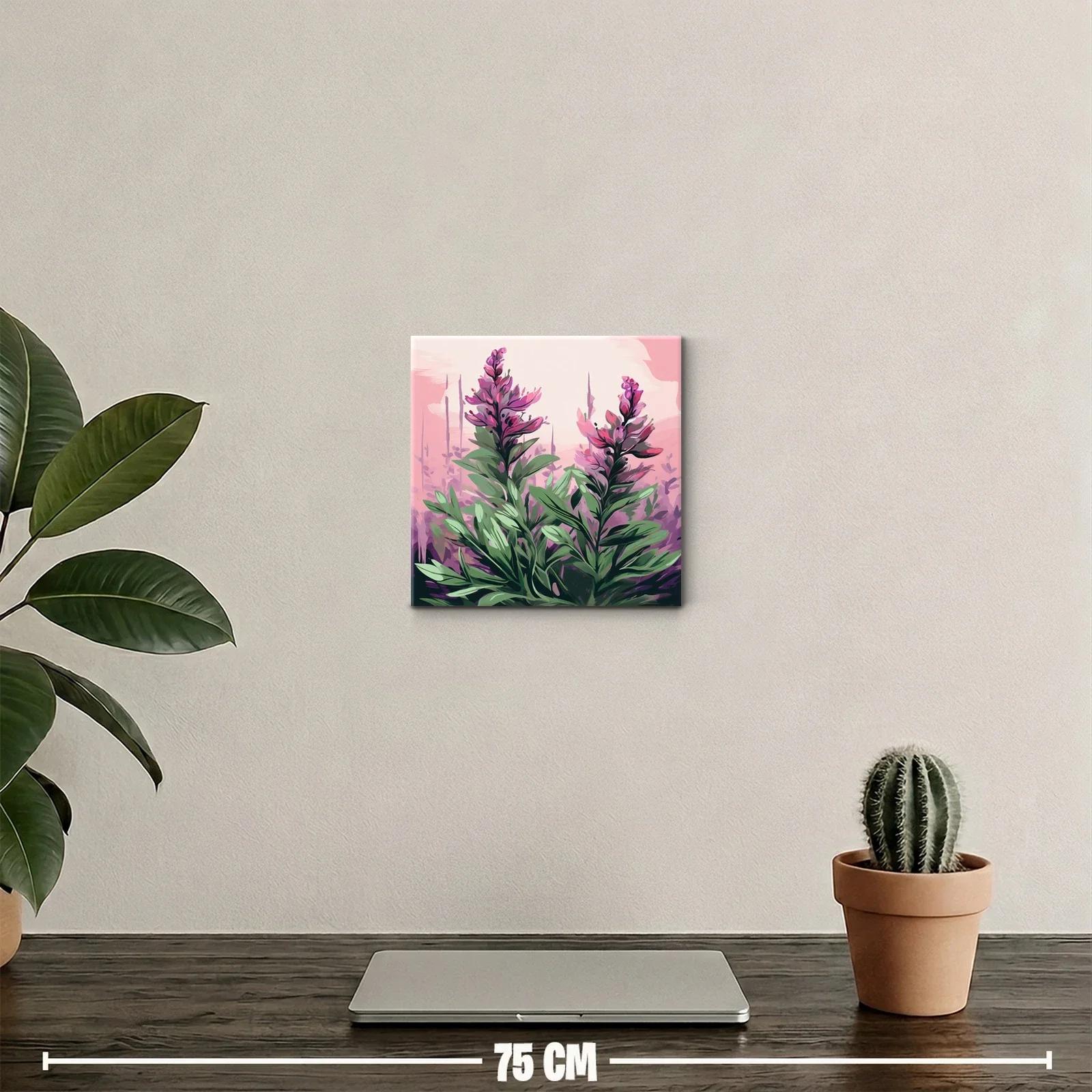 Elegancia floral en tonos rosas y verdes vibrantes — miniatura 2