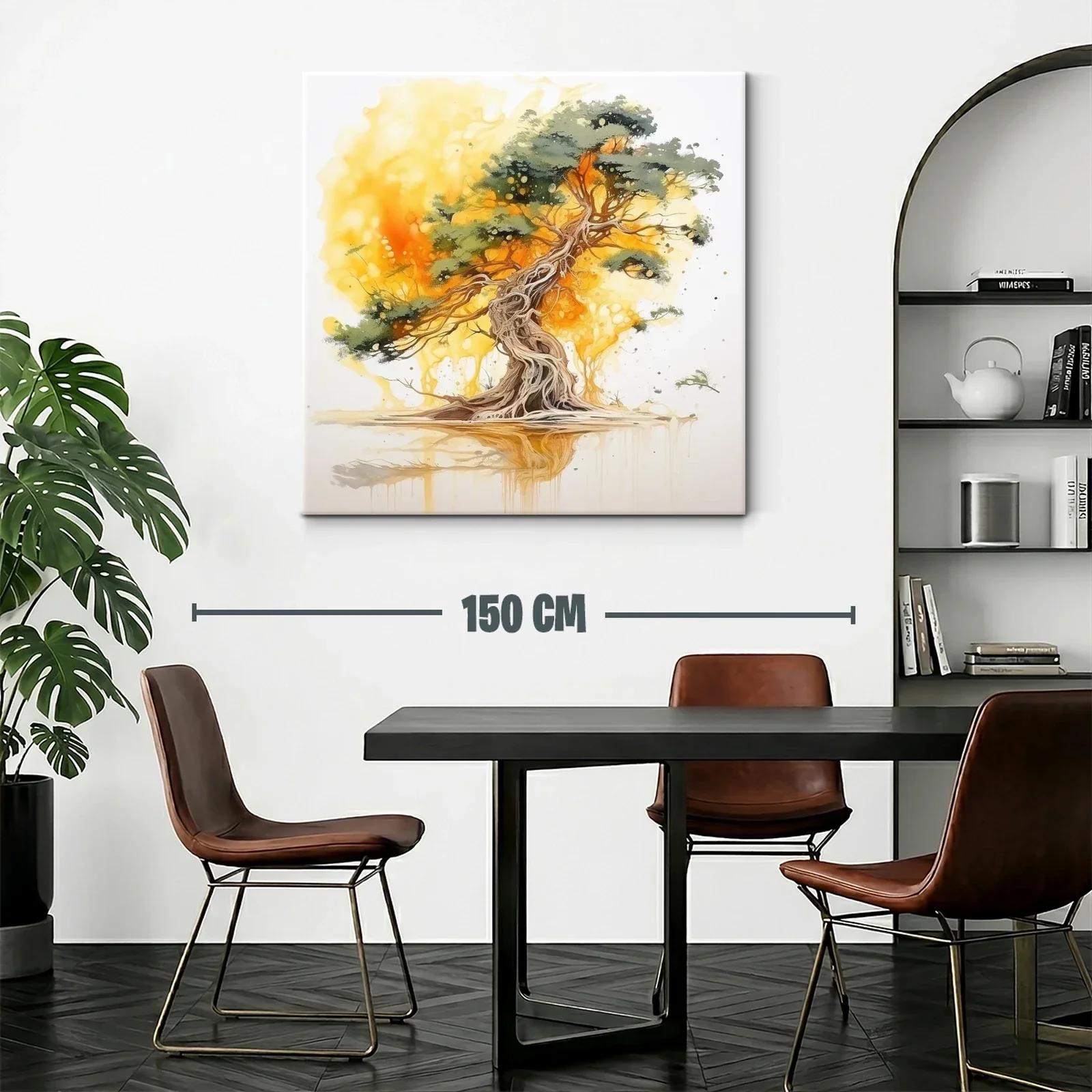 Árbol entre luz dorada y ramas entrelazadas — miniatura 2