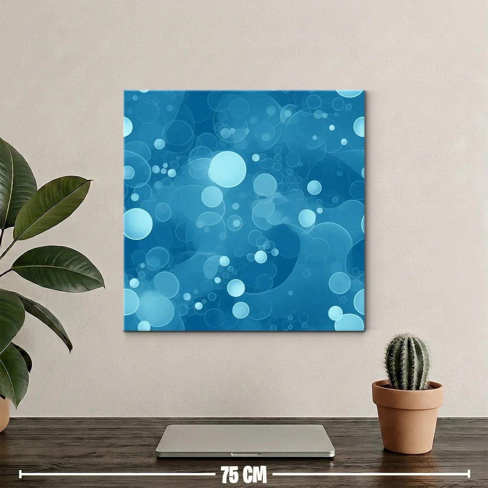 Composición abstracta de burbujas en tonos azul celeste — miniatura 2