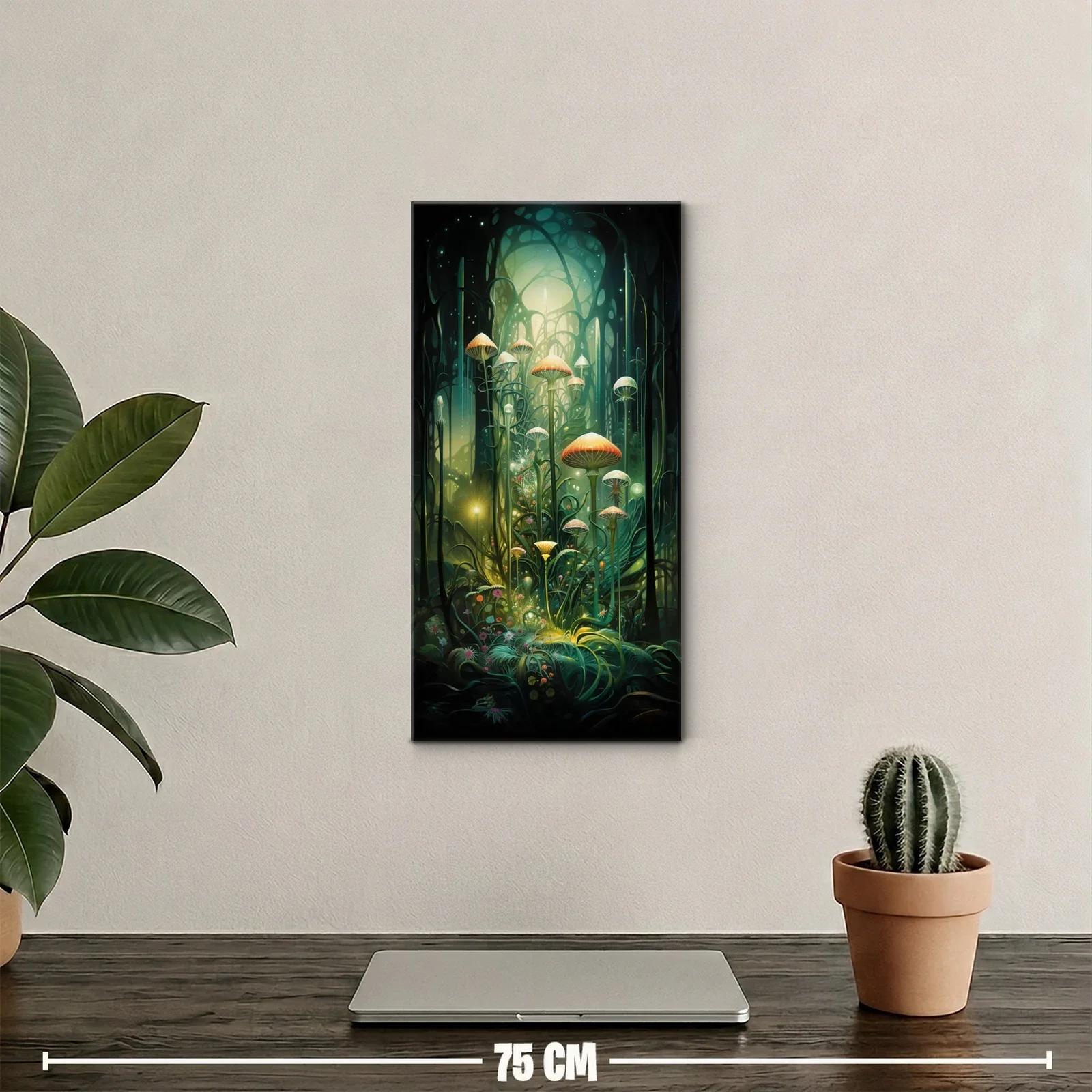 Cuadro setas luminosas en bosque encantado — miniatura 2