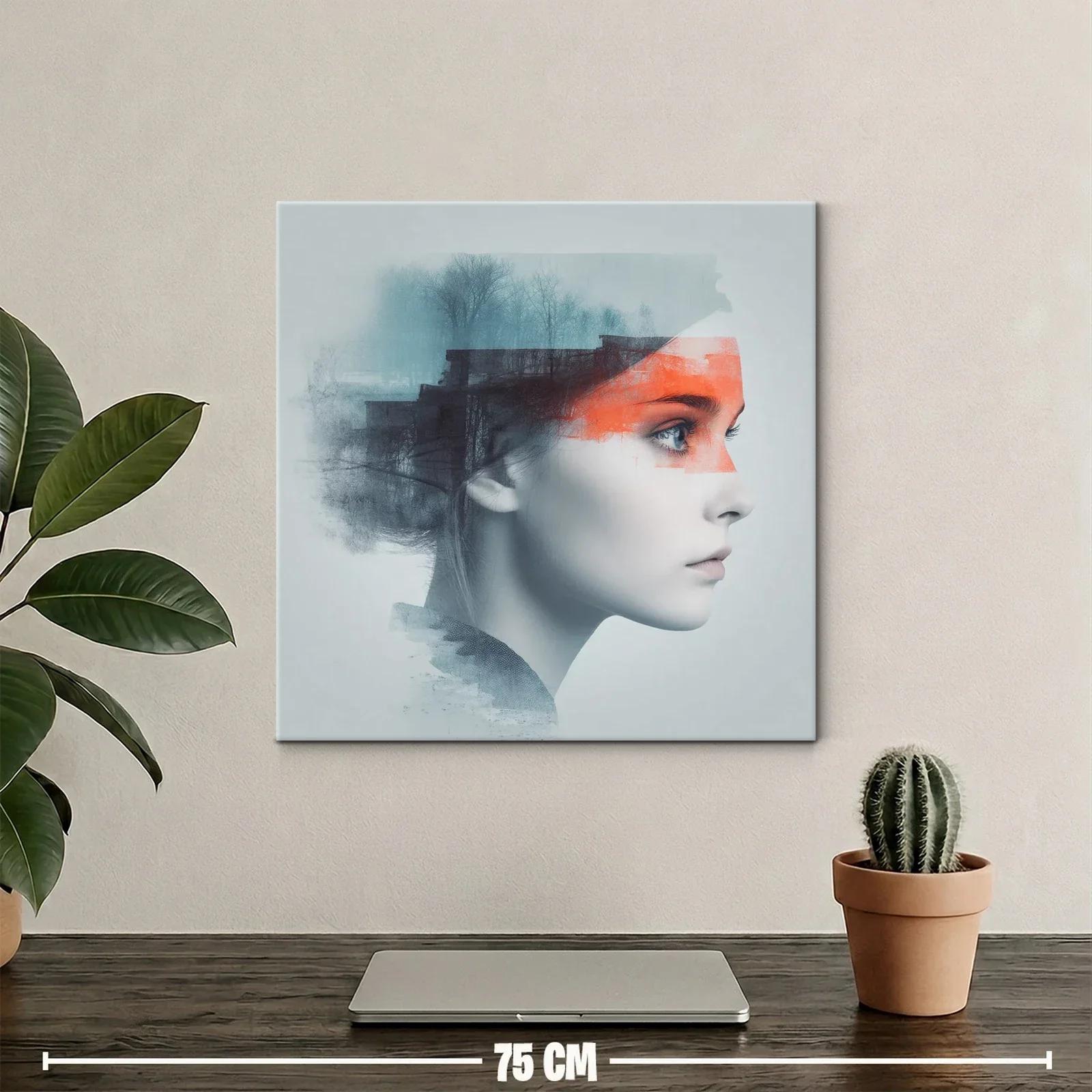 Retrato conceptual femenino con toques urbanos y naturaleza — miniatura 2
