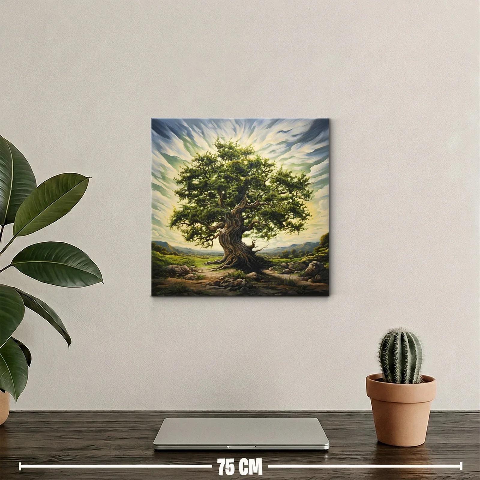 Árbol milenario en paisaje natural y luminoso — miniatura 2