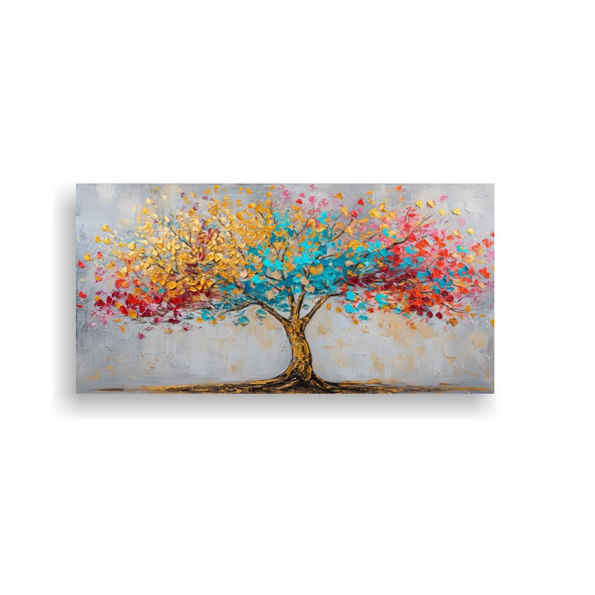 Cuadro Árbol de la Vida multicolor con salpicaduras — imagen principal