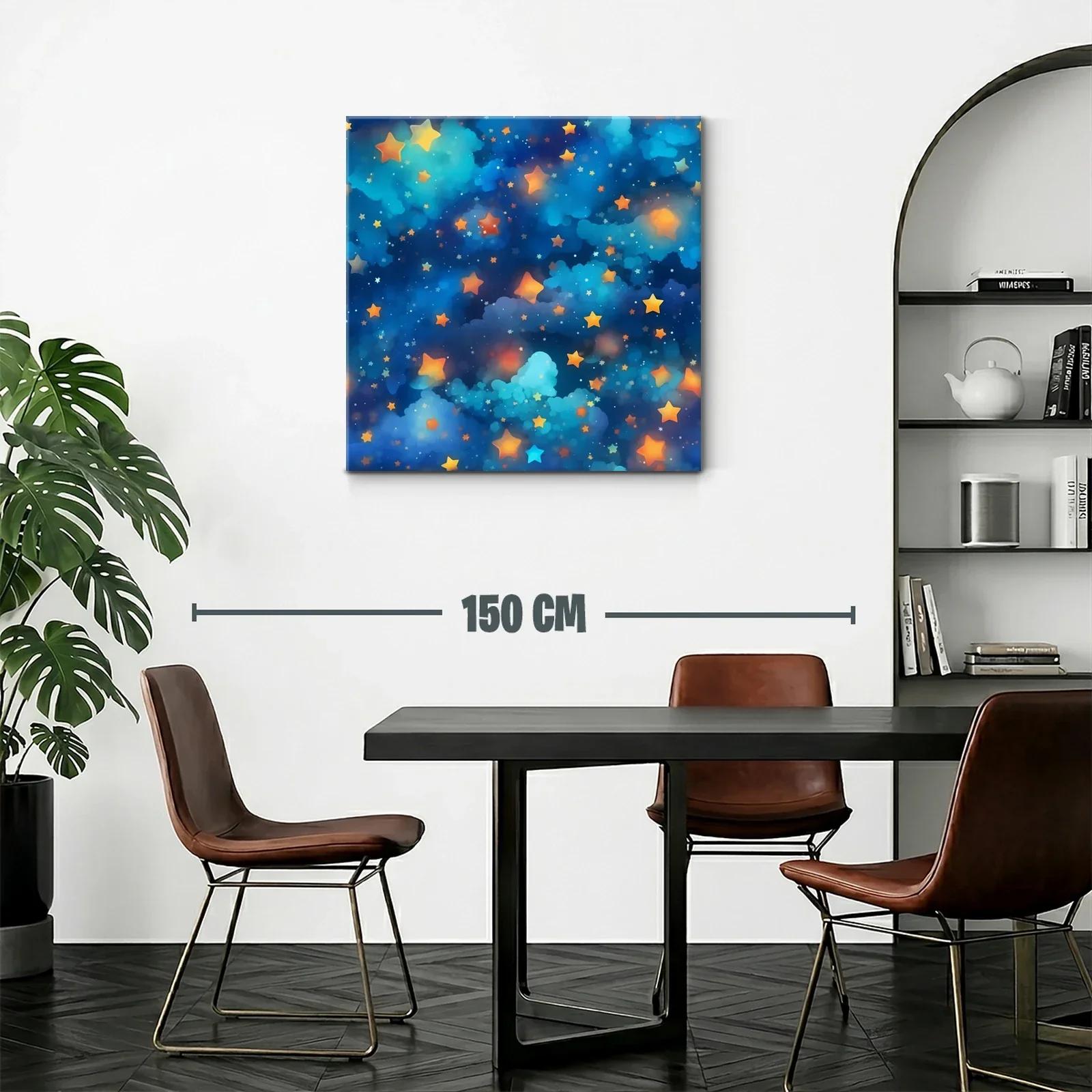 Cuadro Estrellas Brillantes en Fondo Azul Profundo — miniatura 2