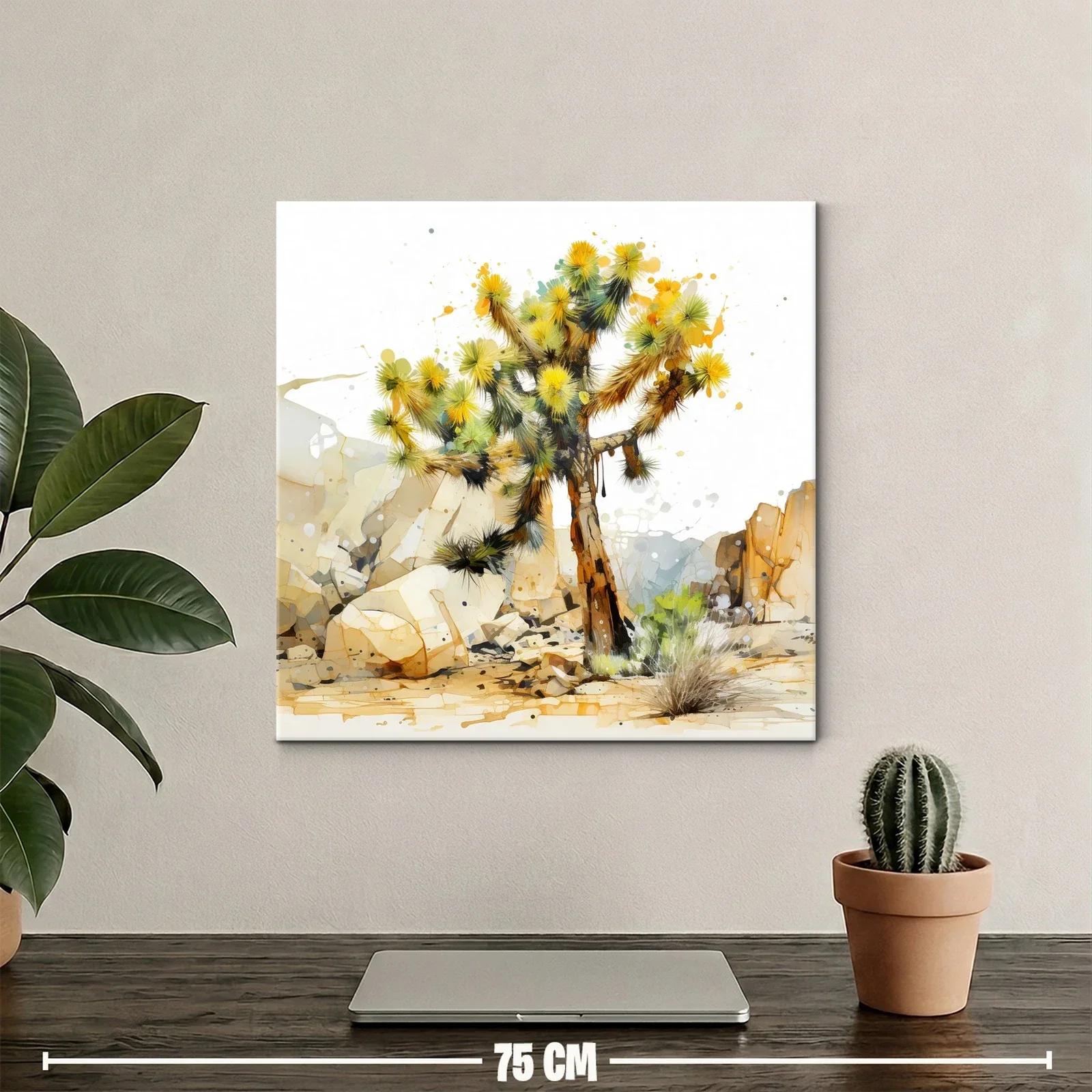 Árbol desértico con vibrante luz y tonos cálidos — miniatura 2