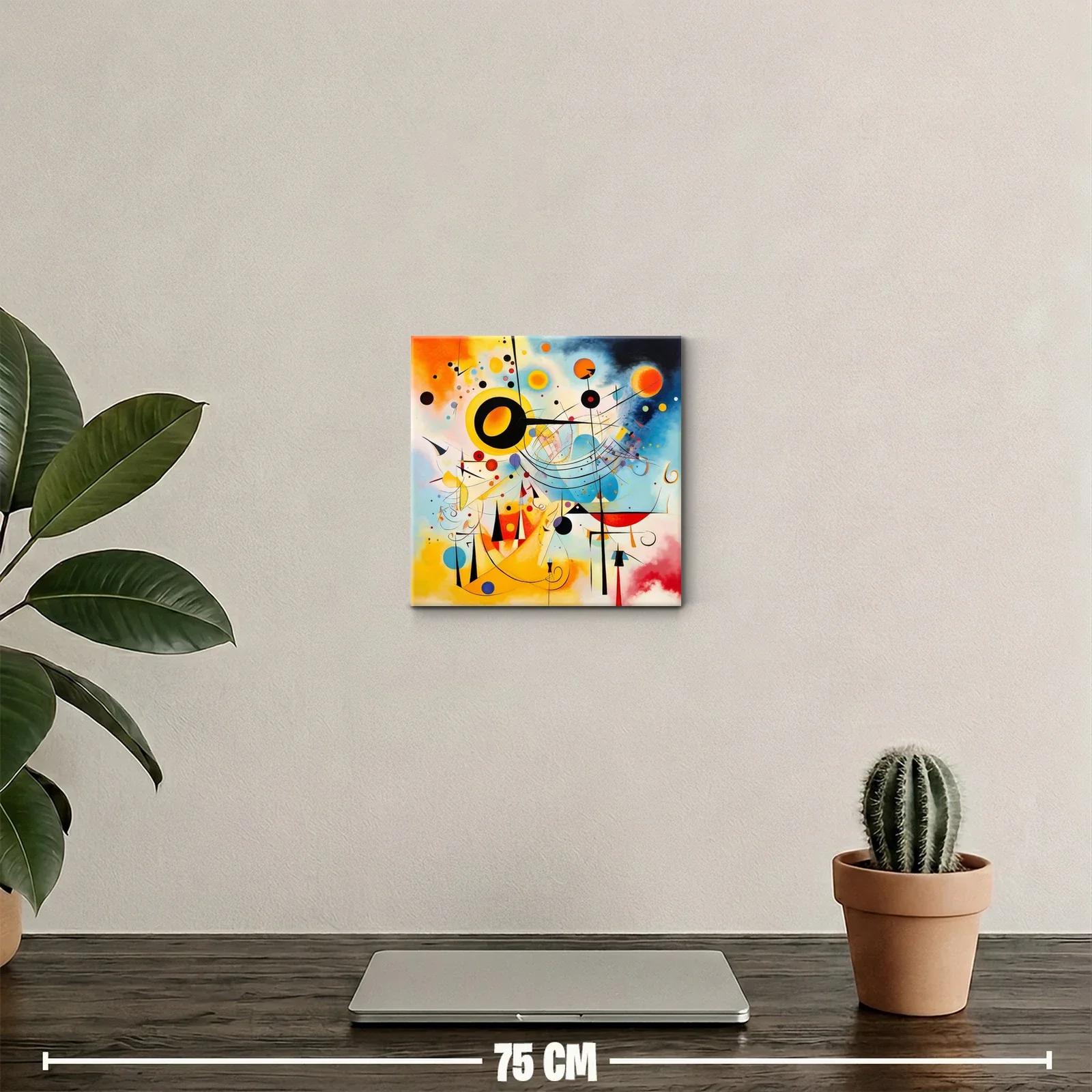 Composición abstracta con colores vibrantes y formas dinámicas — miniatura 2