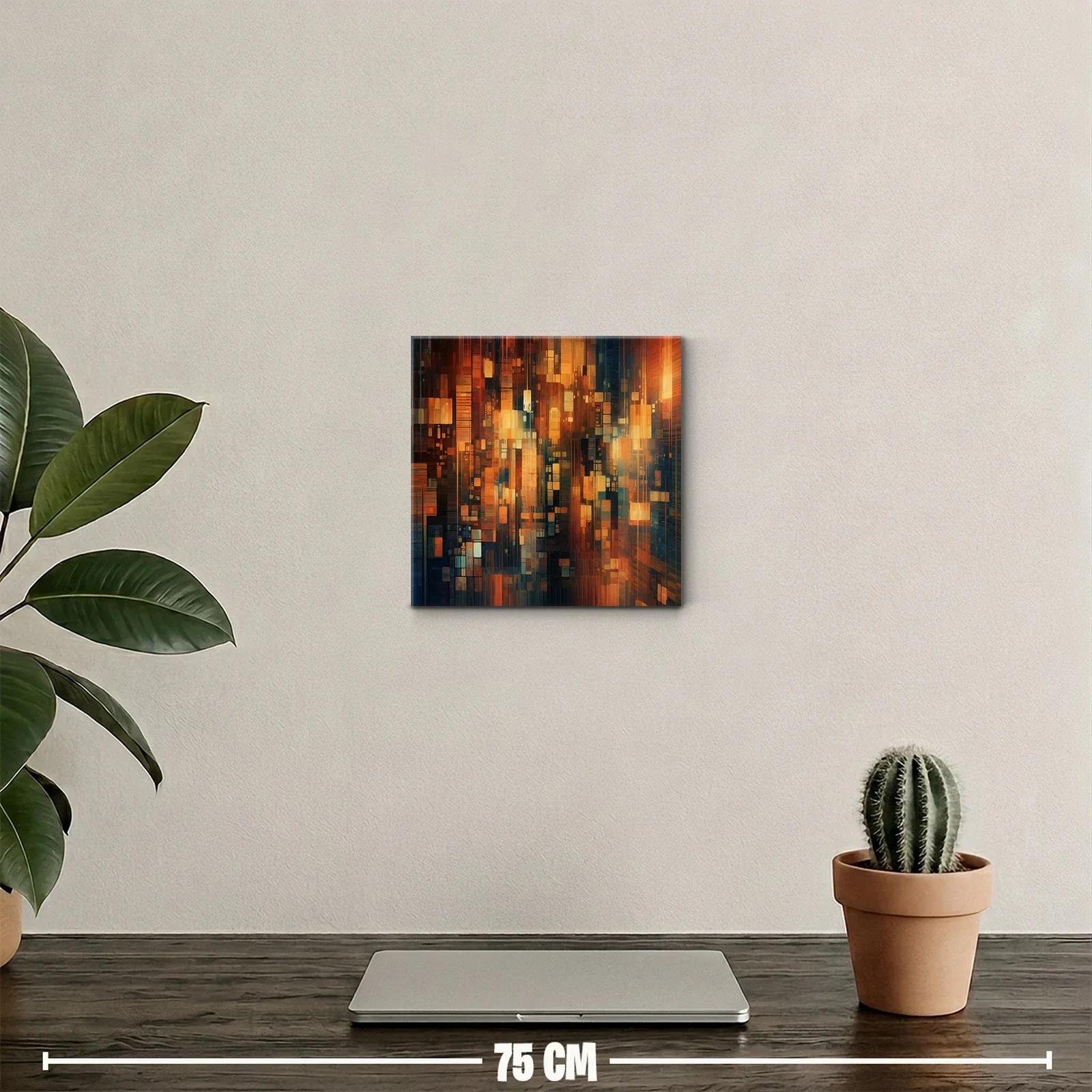 Composición abstracta con luz cálida y formas geométricas — miniatura 2