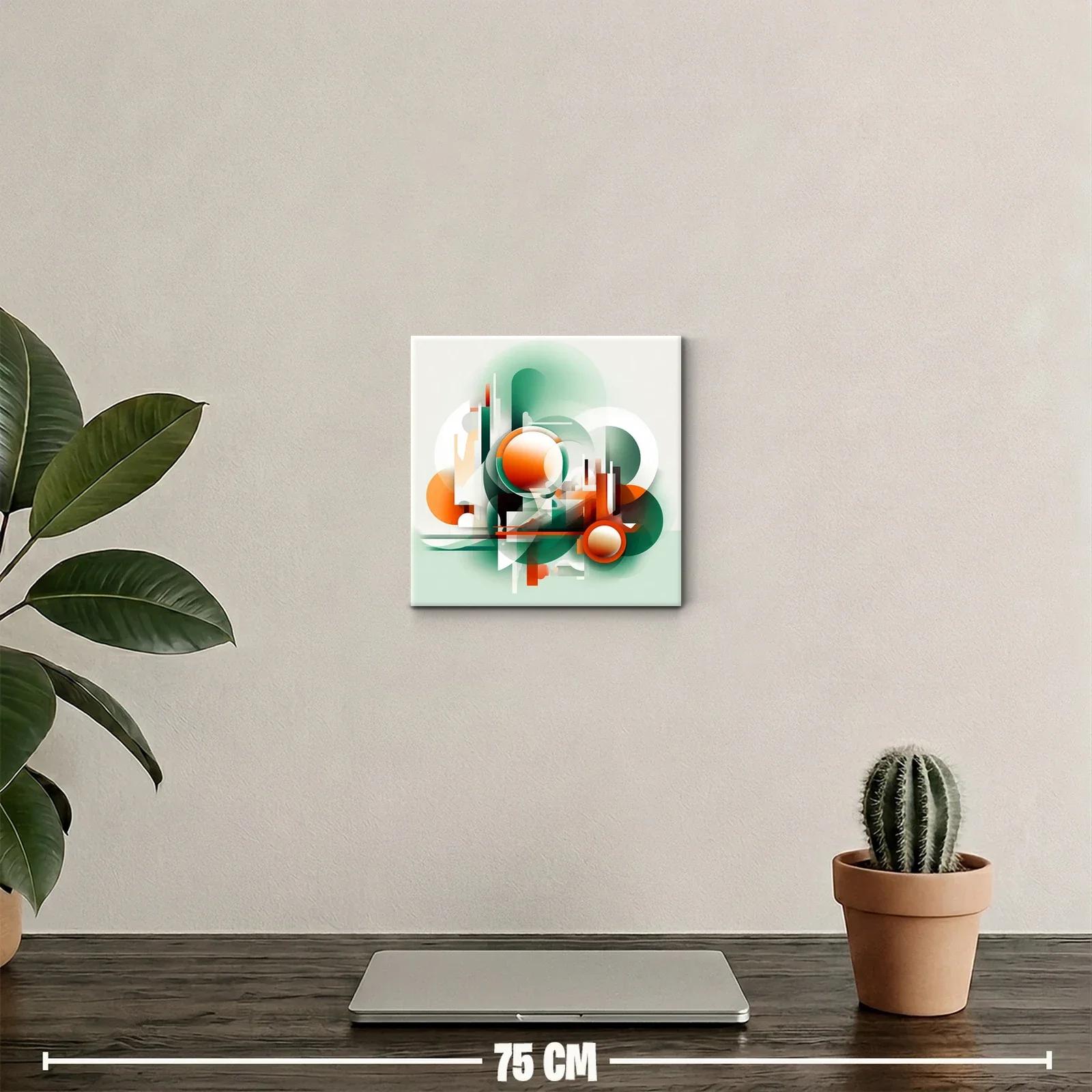 Composición abstracta con formas geométricas vibrantes — miniatura 2