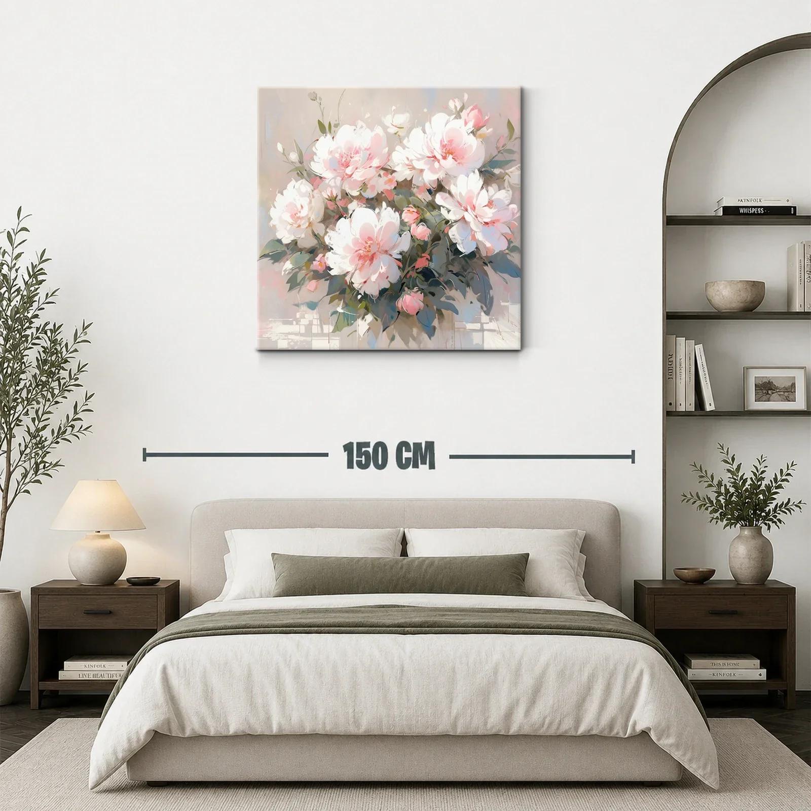 Composición delicada con flores blancas y rosas — miniatura 3