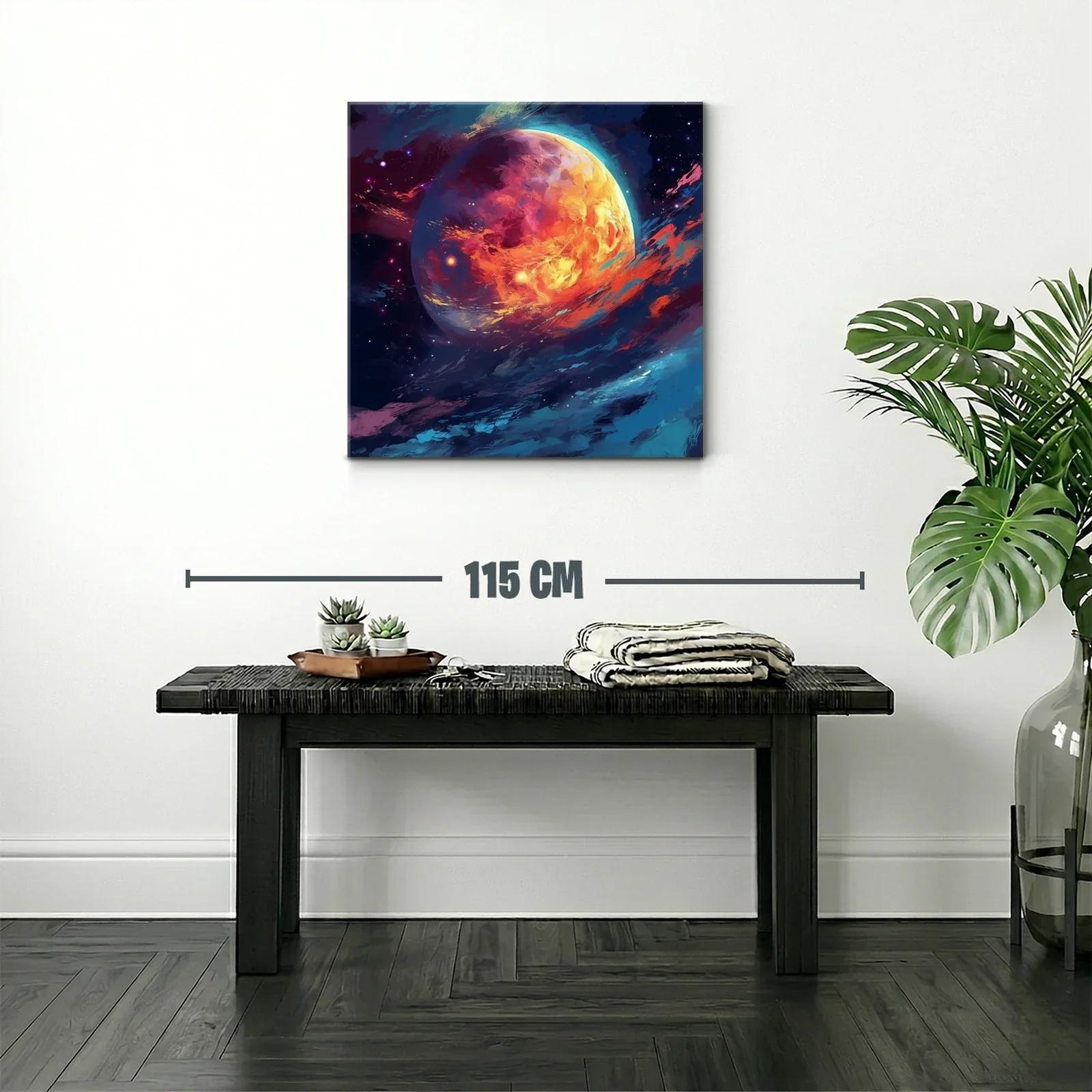 Inspirador planeta en vibrantes tonos cálidos y fríos — miniatura 2