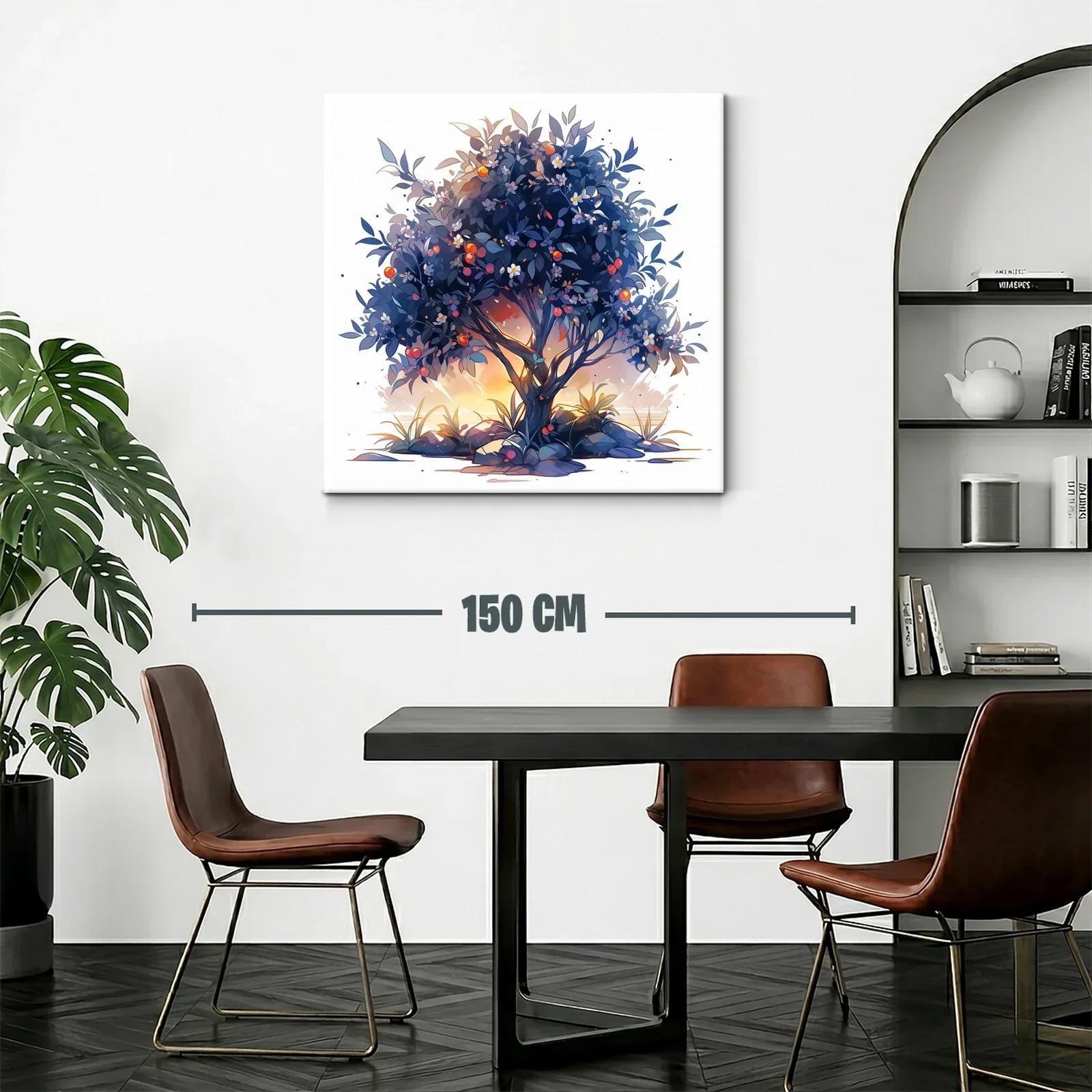 Árbol frutal con tonos cálidos y detalles delicados — miniatura 2