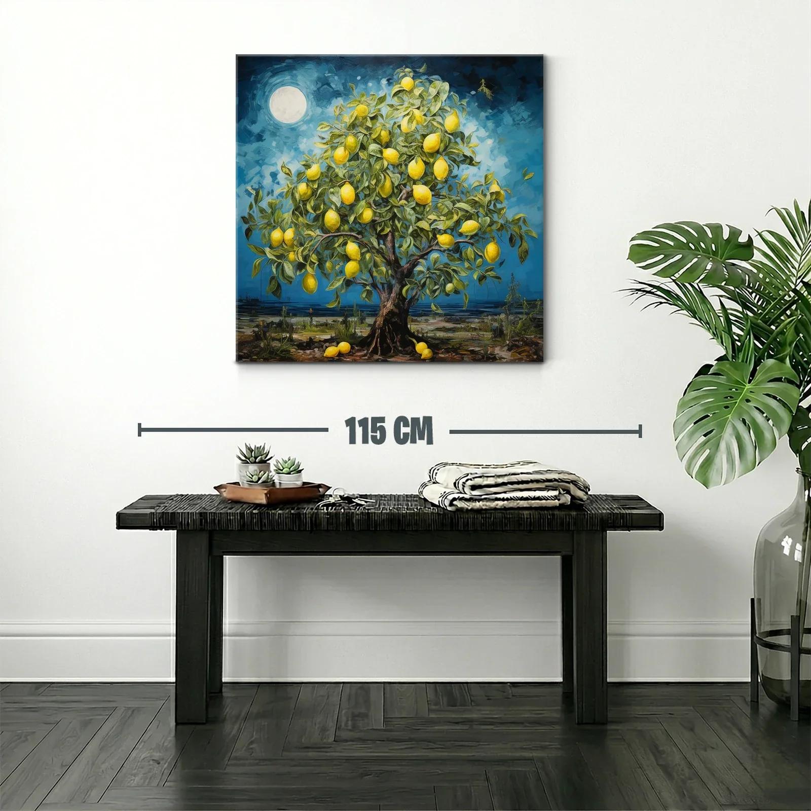 Árbol de Limones en Noche de Luna Llena — miniatura 2