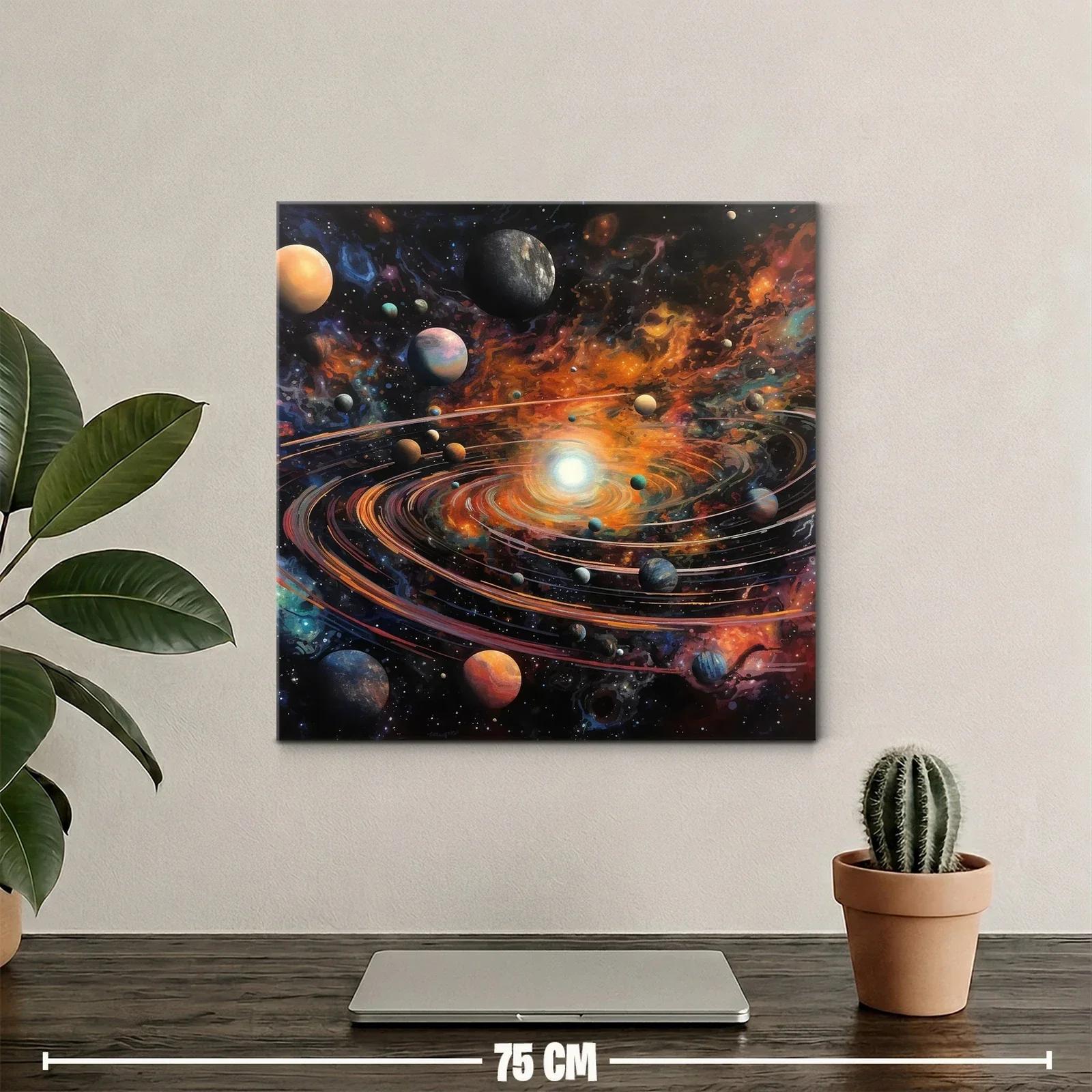 Universo dinámico con planetas y galaxias en movimiento — miniatura 2