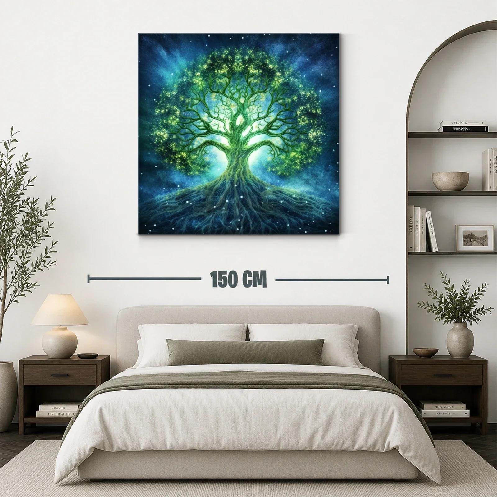 Árbol de la Vida luminoso en tonos azules y verdes — miniatura 3