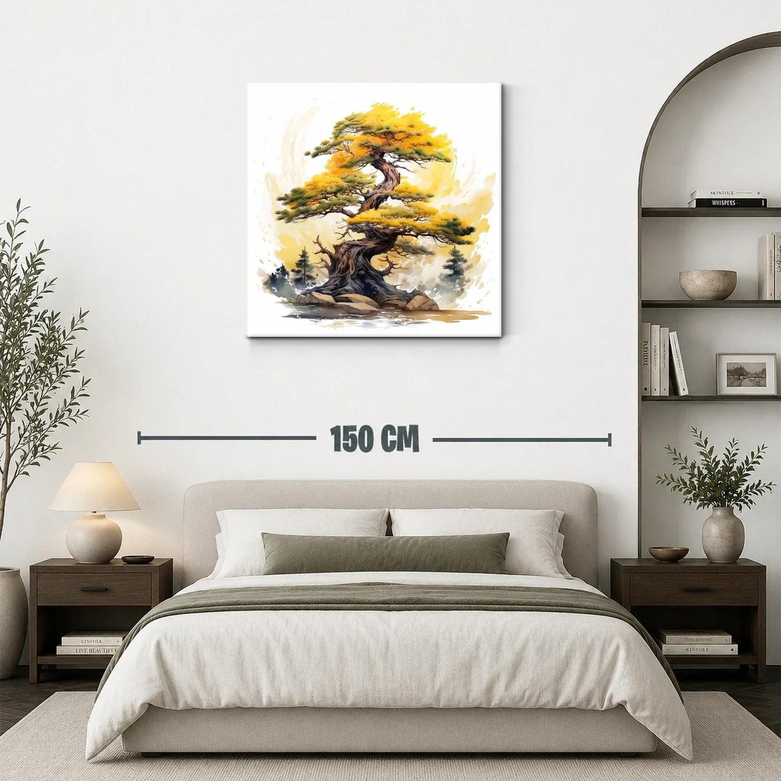 Árbol antiguo con follaje dorado y detalles naturales — miniatura 3