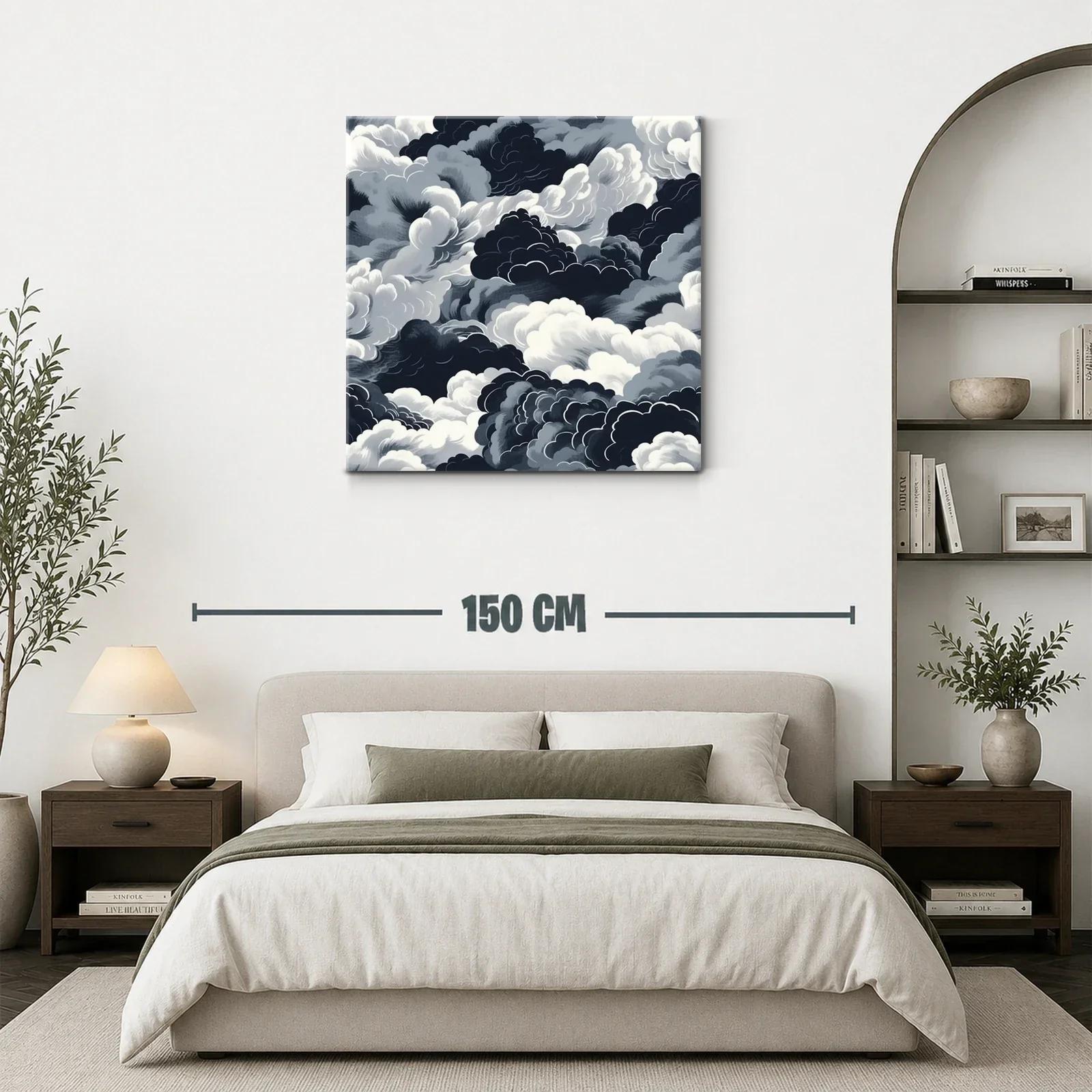 Composición de nubes en tonos grises y negros intensos — miniatura 3