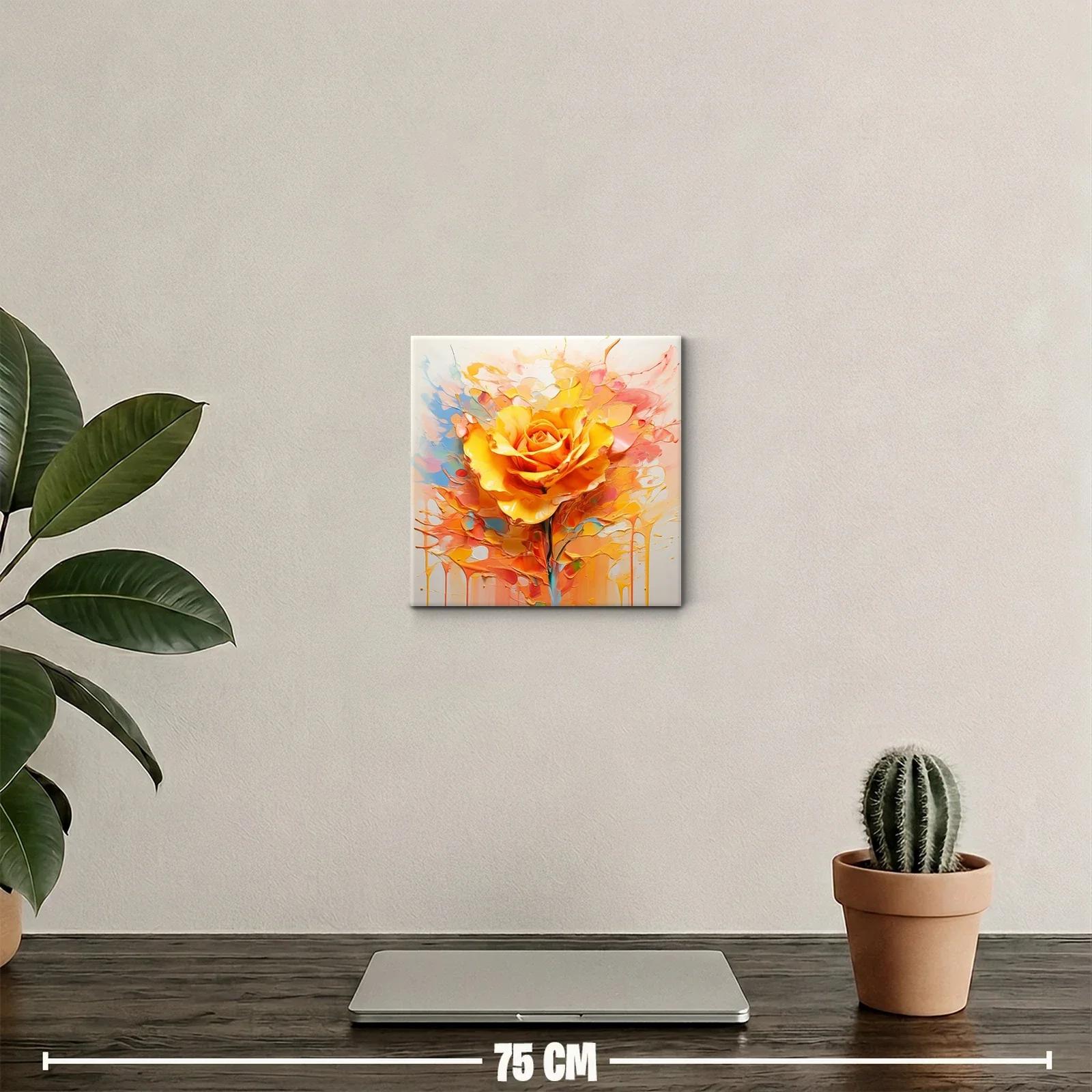 Rosa Amarilla Vibrante con Explosión de Color — miniatura 2