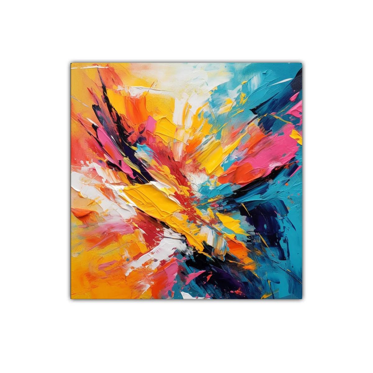 Arte abstracto vibrante con explosión de color brillante — miniatura 1