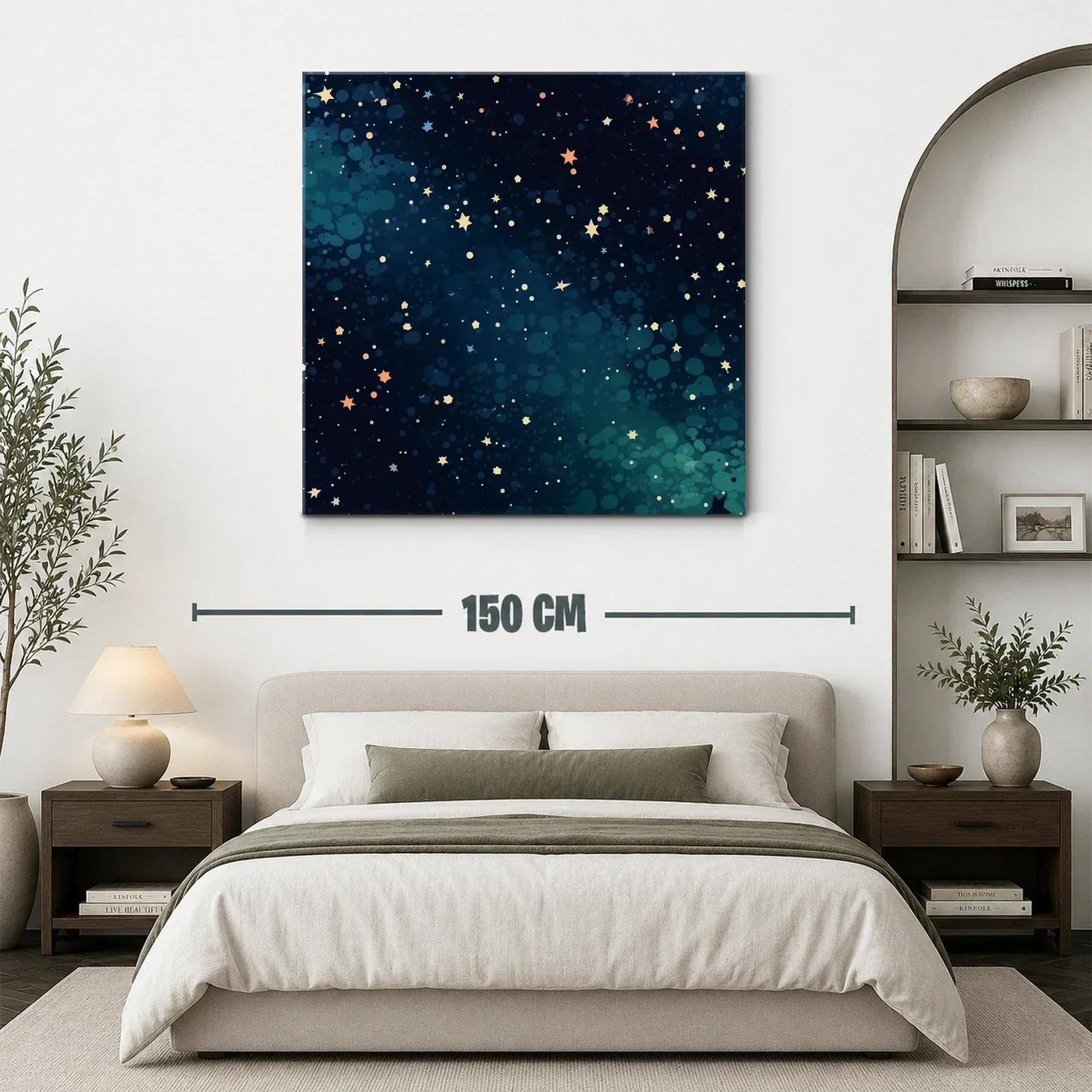 Cuadro Estrellas Brillantes en Fondo Azul Profundo — miniatura 3