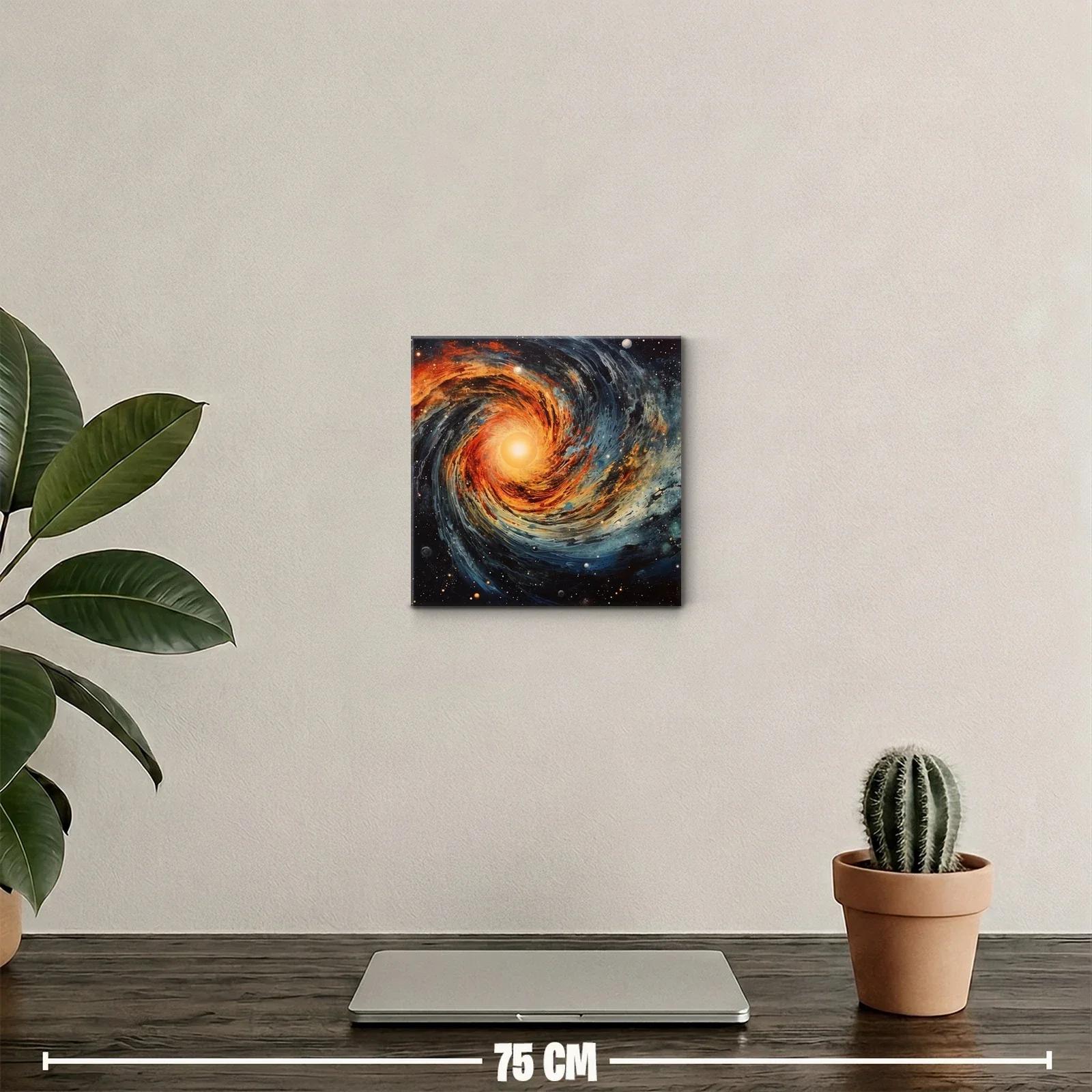 Espiral Cósmico con Luz Central y Estrellas — miniatura 2