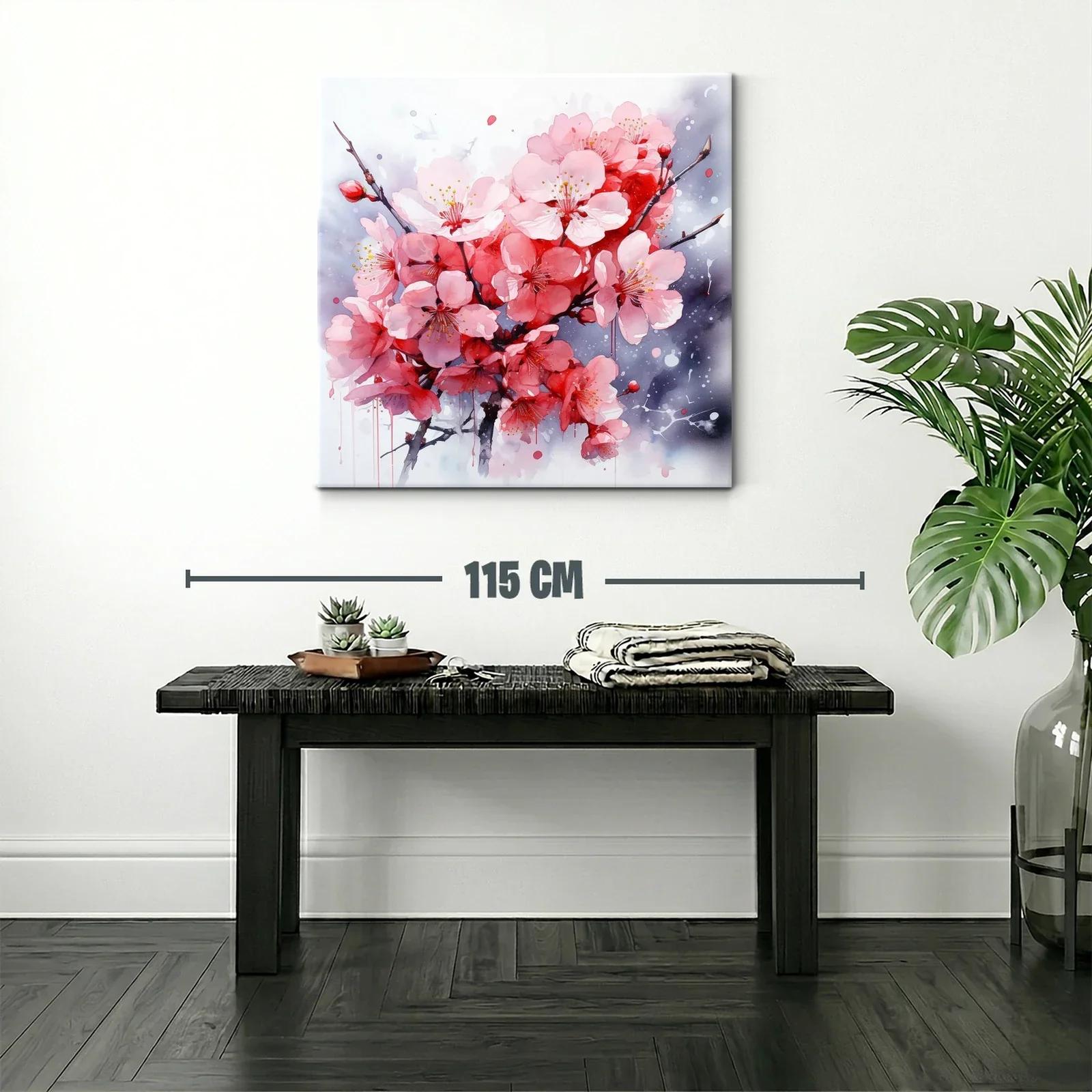 Ramo de flores rosas con fondo en tonos grises — miniatura 2